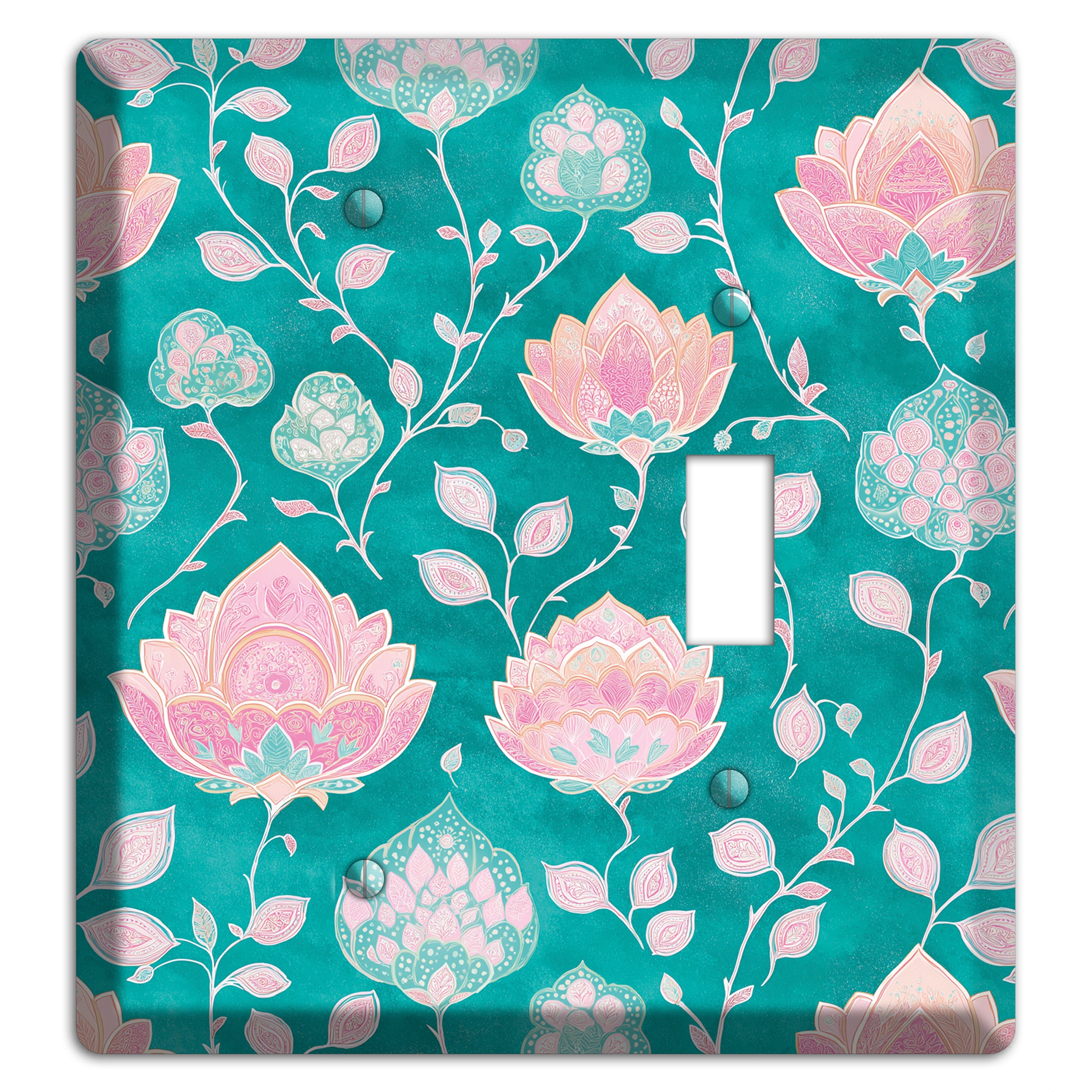 Lotus Garden Bloom Blank / Toggle Wallplate