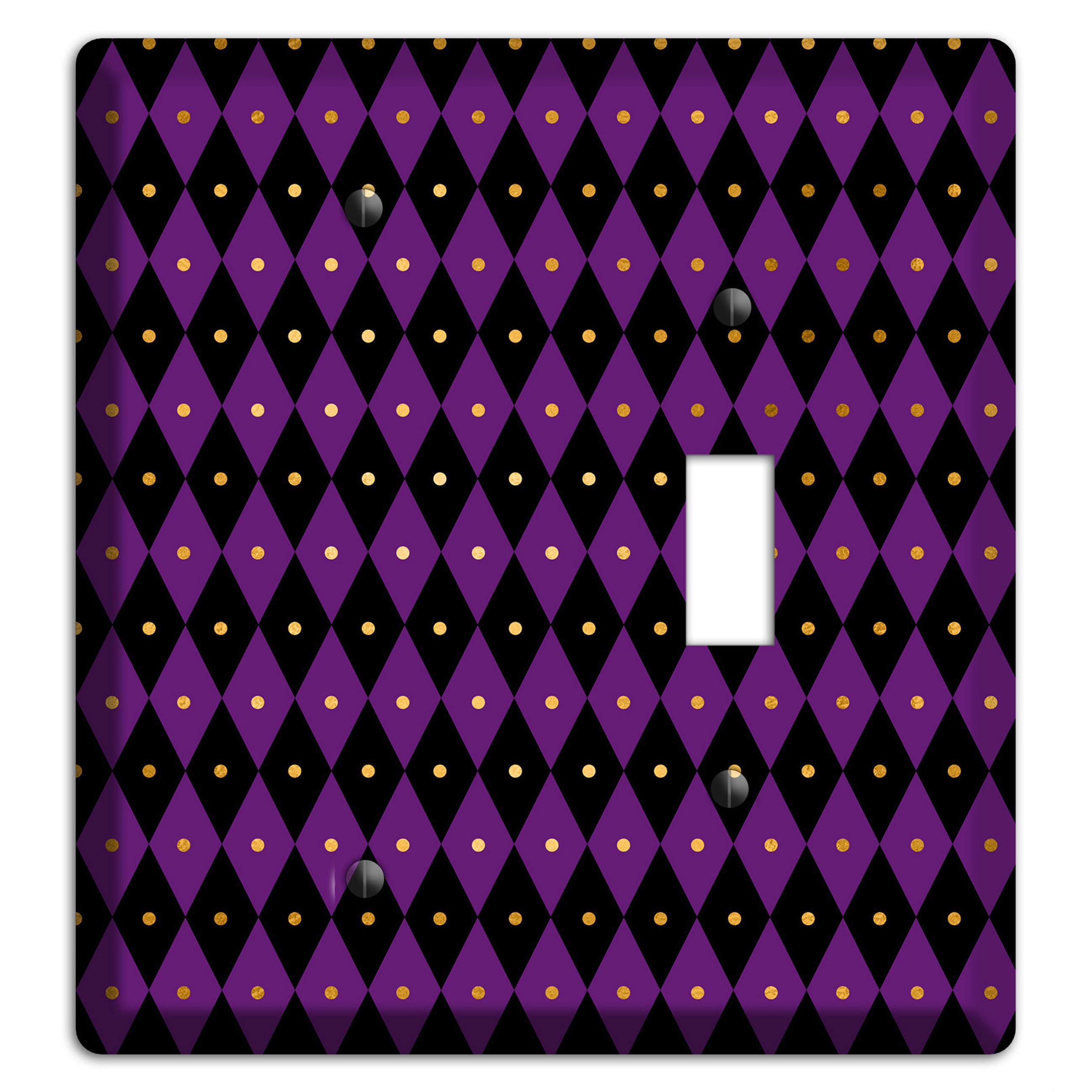 Royal Check: Violet Blank / Toggle Wallplate