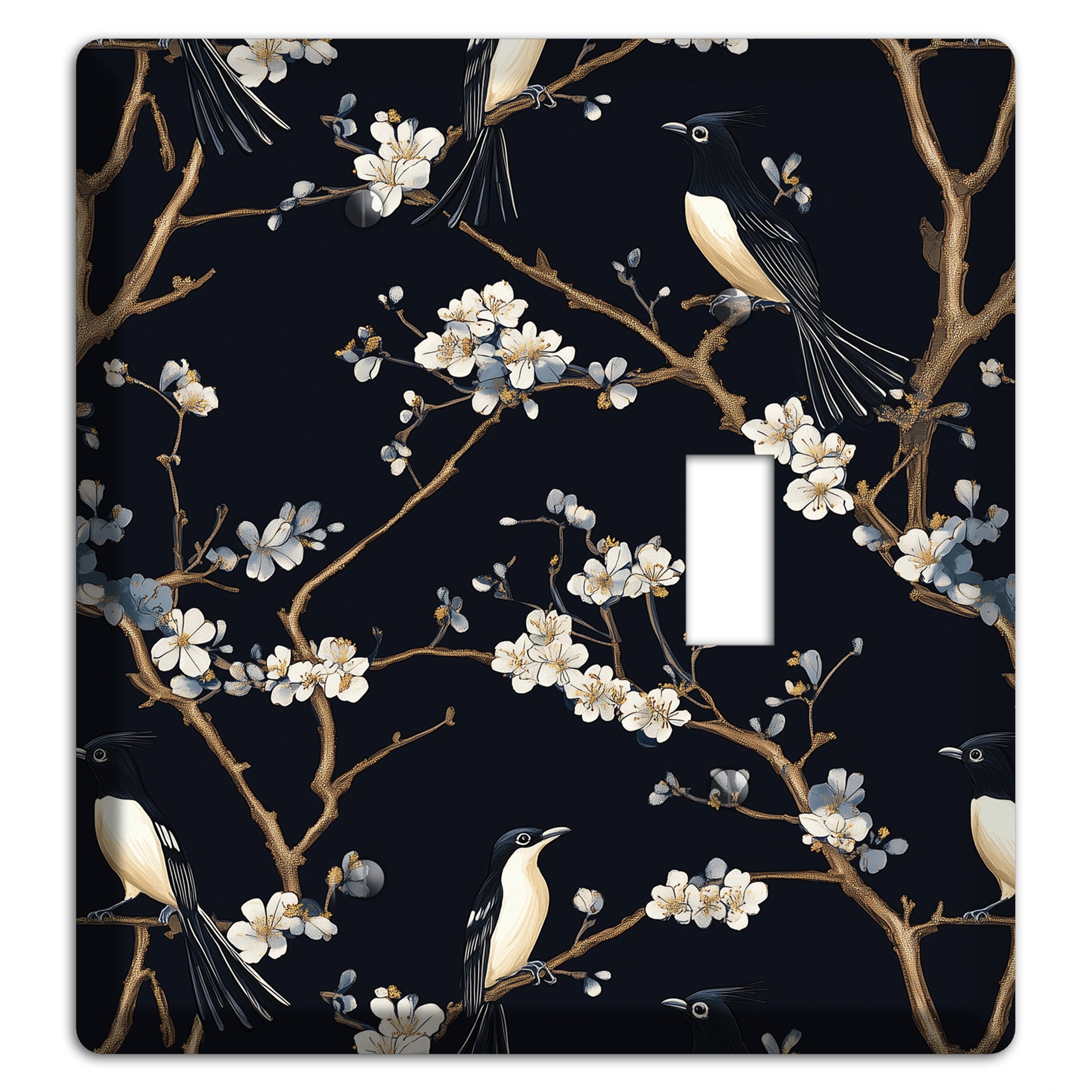 Plum Blossom Vigil Blank / Toggle Wallplate