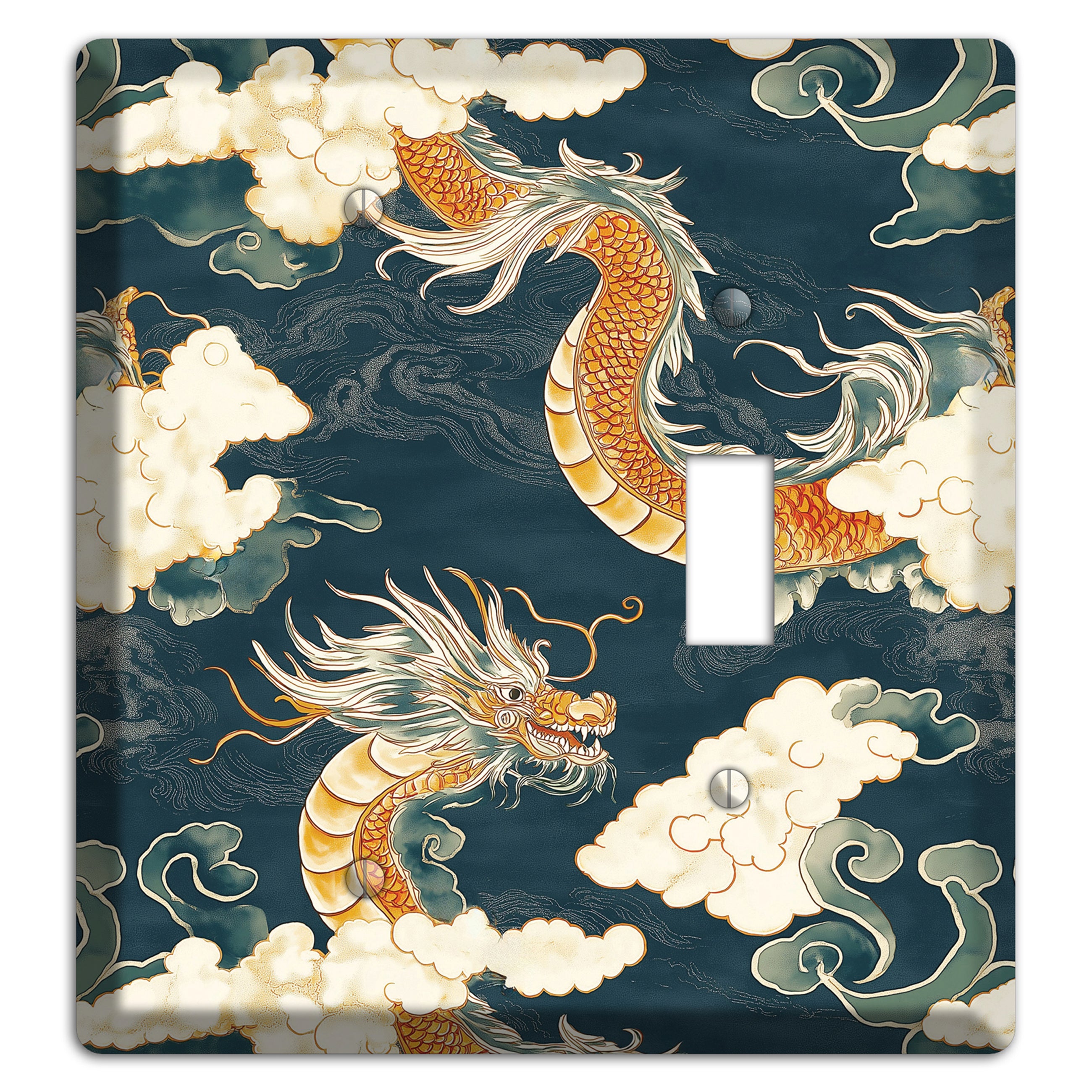 Celestial Serpent Sky Blank / Toggle Wallplate