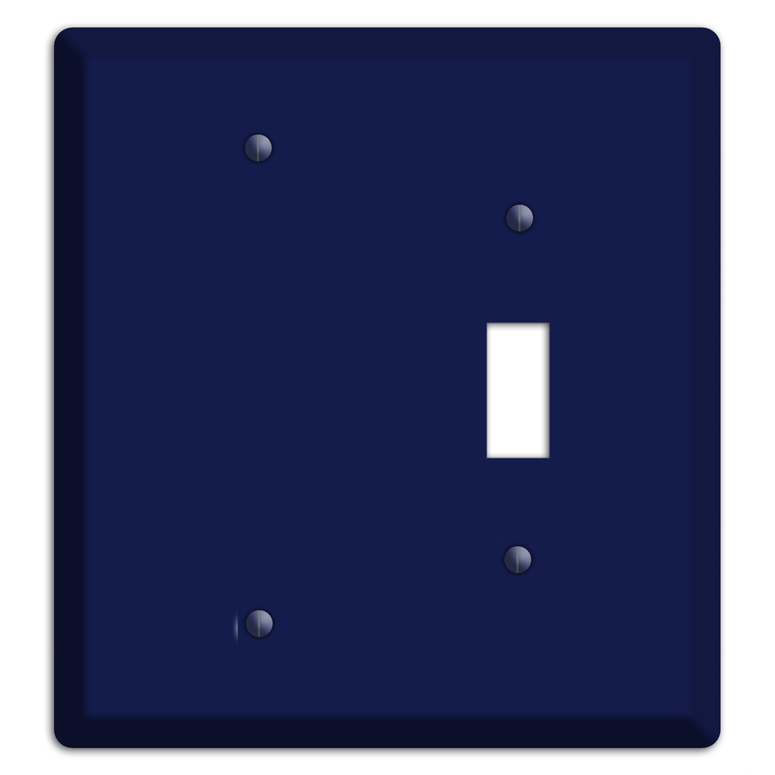 Baxter Midnight Navy Solid Blank / Toggle Wallplate