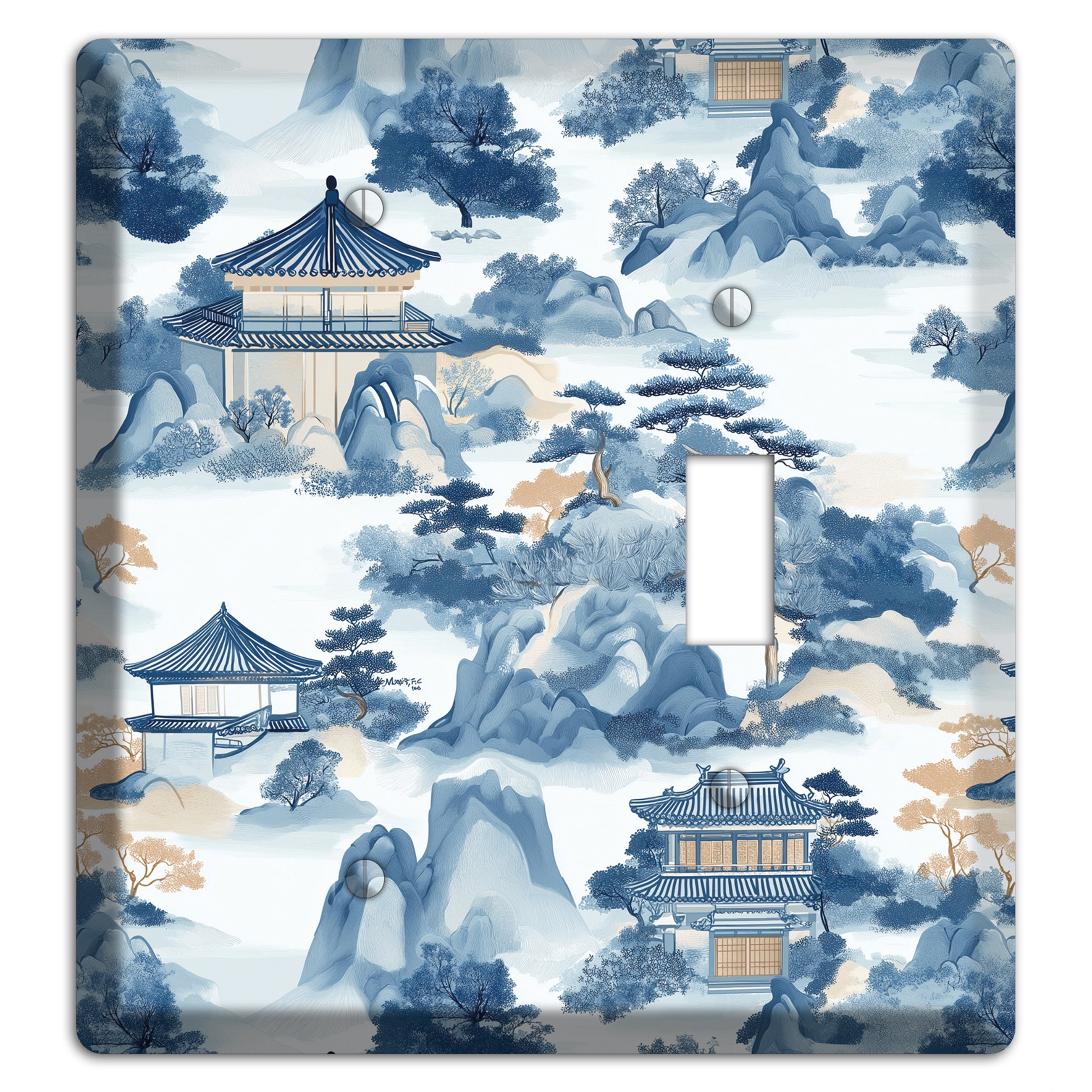 Jade Mountain Retreat Blank / Toggle Wallplate