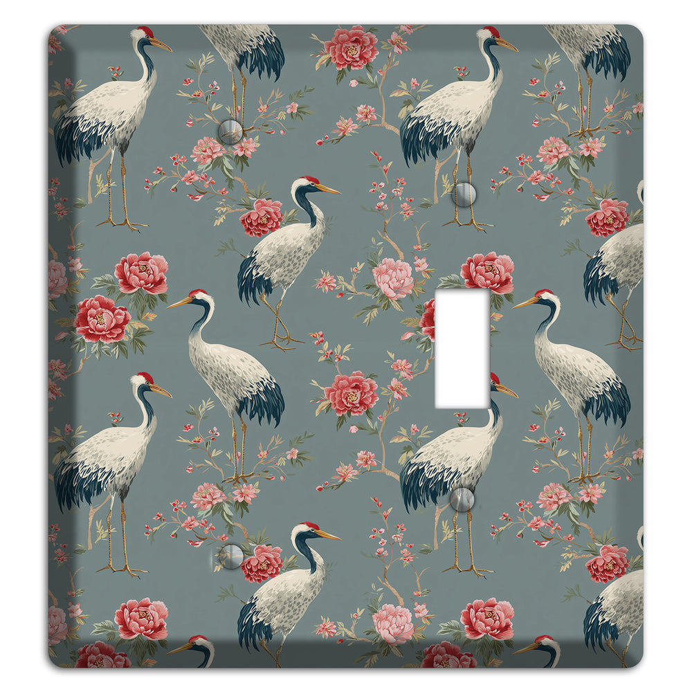 Slate Peony Vigil Blank / Toggle Wallplate
