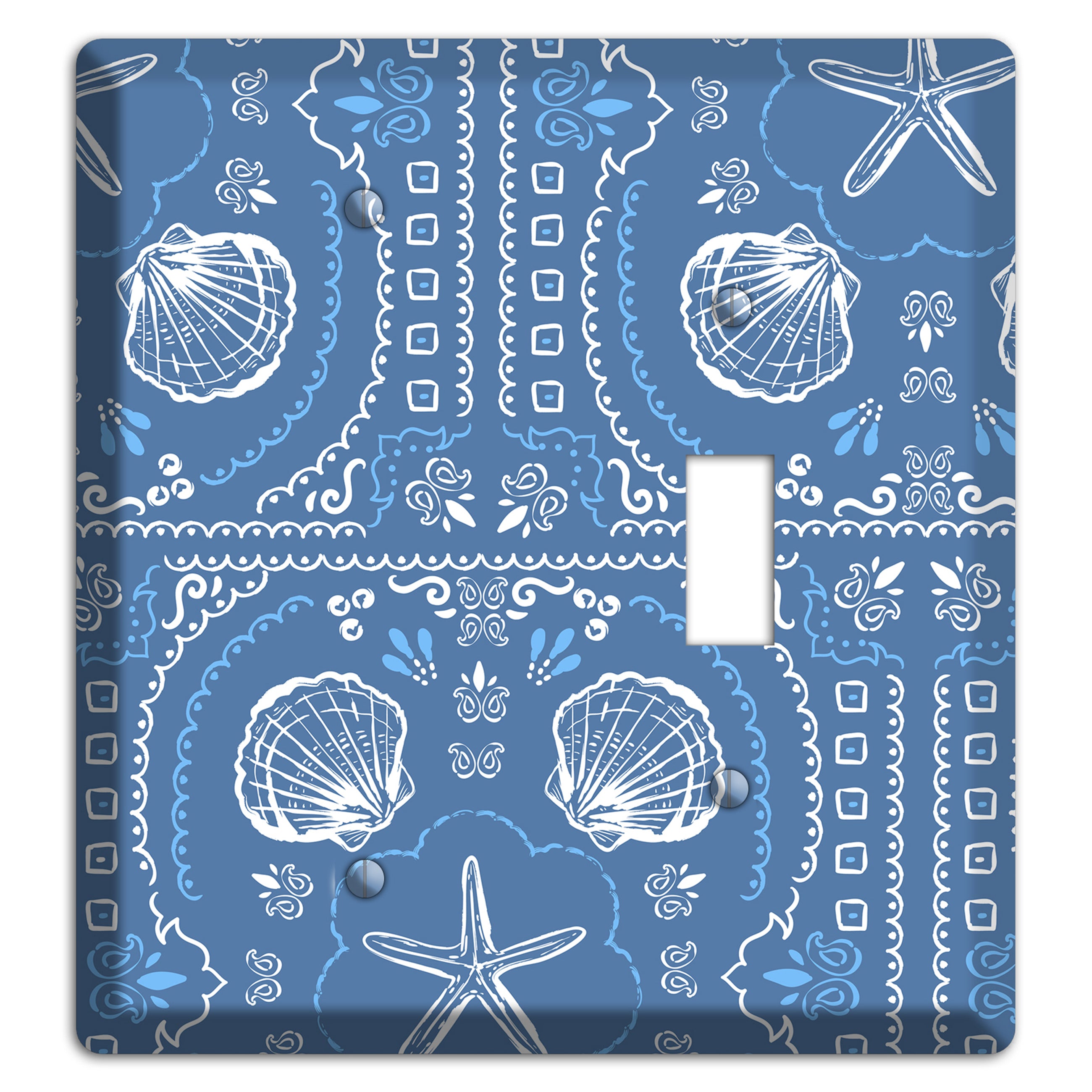 Cerulean Bandana Shore Blank / Toggle Wallplate