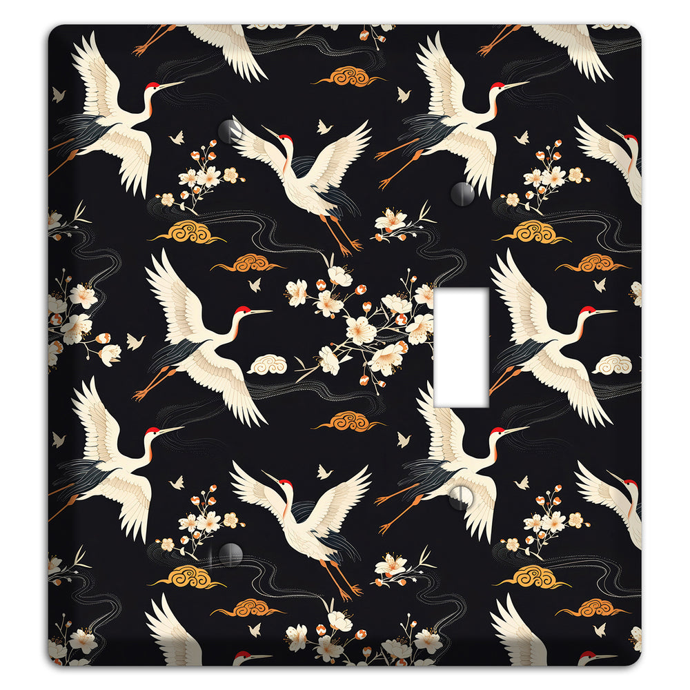 Obsidian Crane Nocturne Blank / Toggle Wallplate
