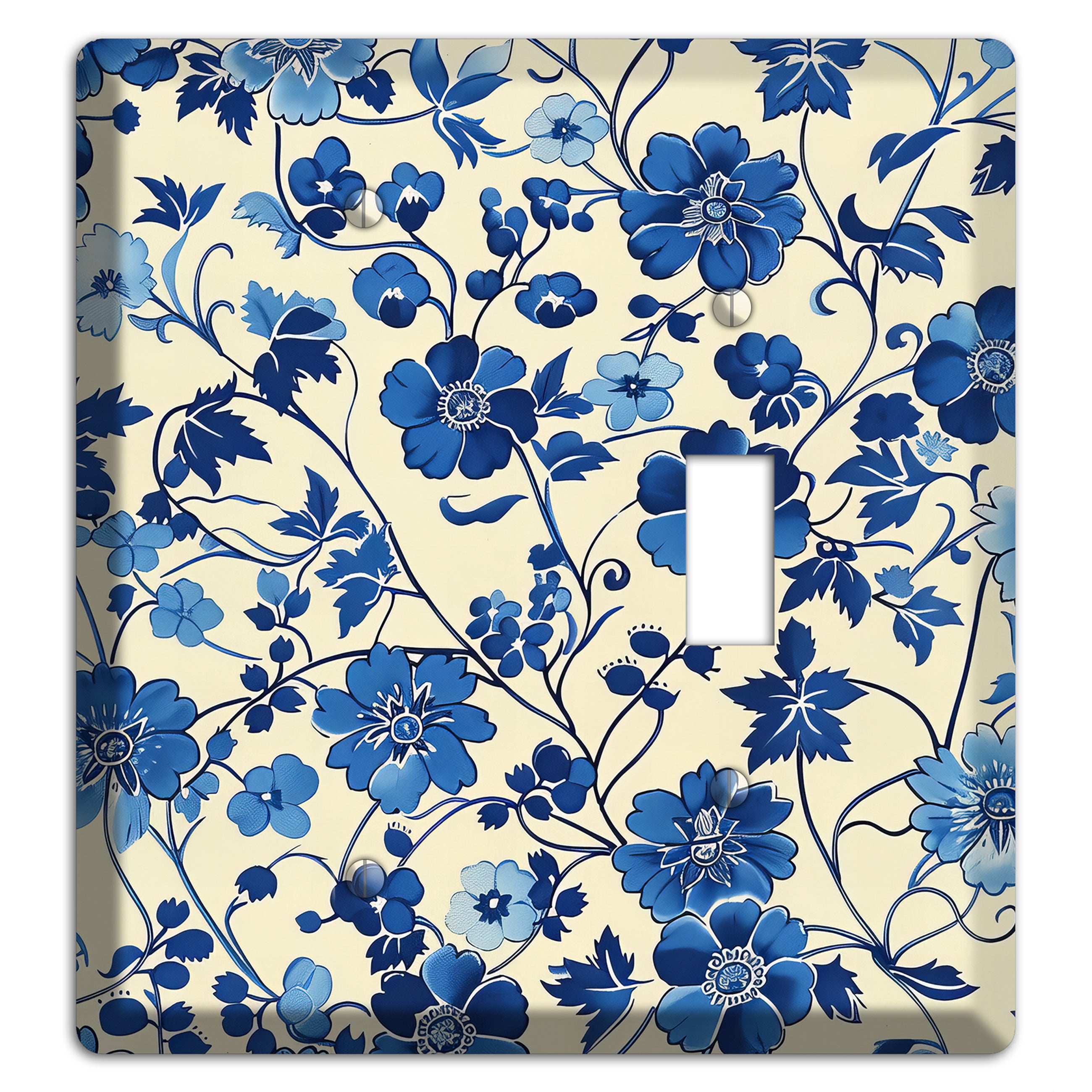 Porcelain Garden Riot Blank / Toggle Wallplate