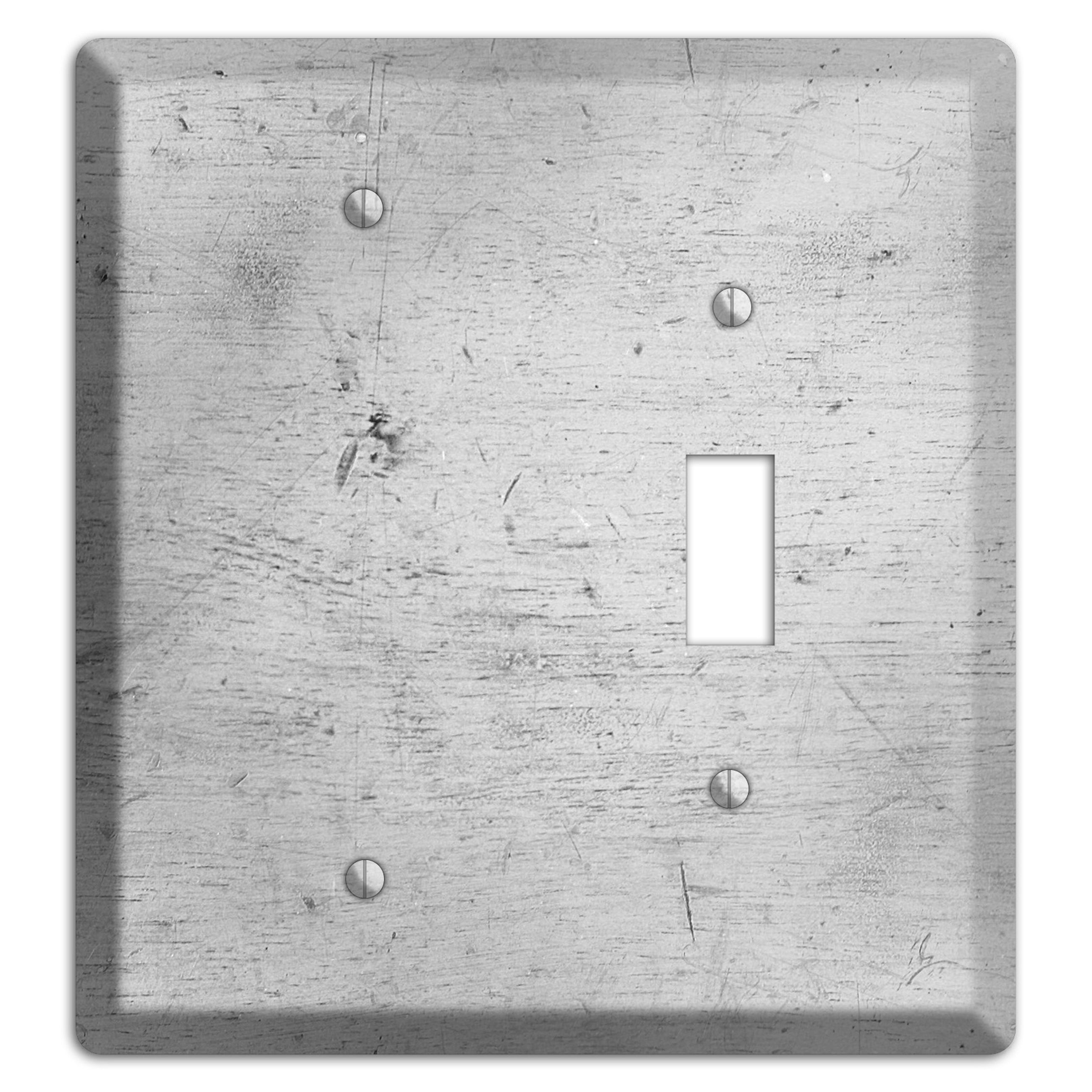 Silver Deck Blank / Toggle Wallplate
