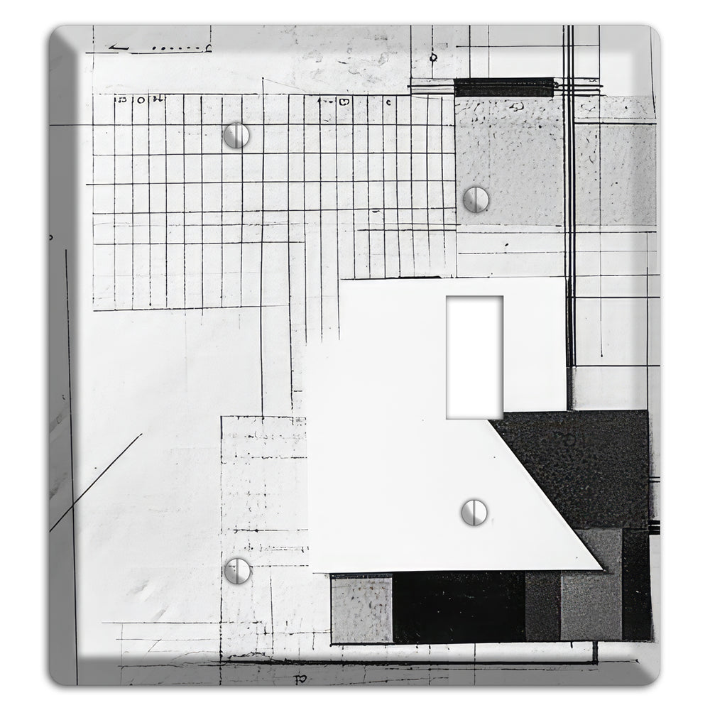 Blueprint Palimpsest Blank / Toggle Wallplate