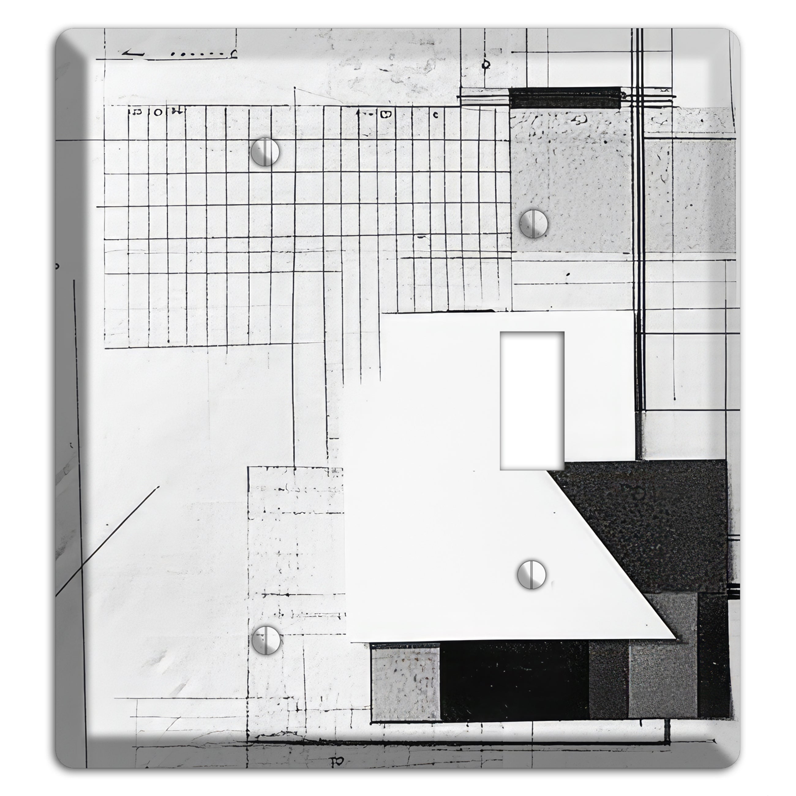 Blueprint Palimpsest Blank / Toggle Wallplate