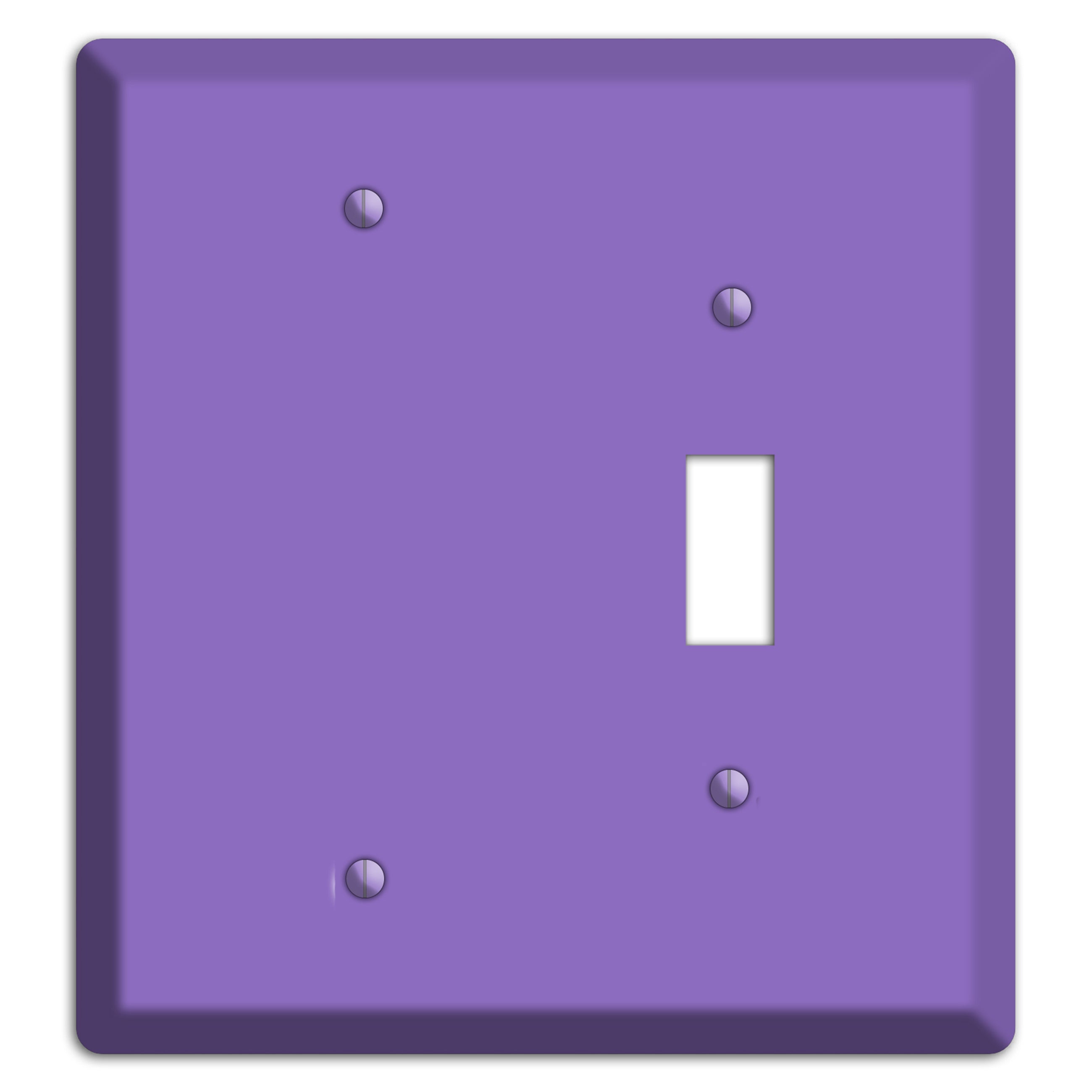 Baxter Violet Bloom Blank / Toggle Wallplate