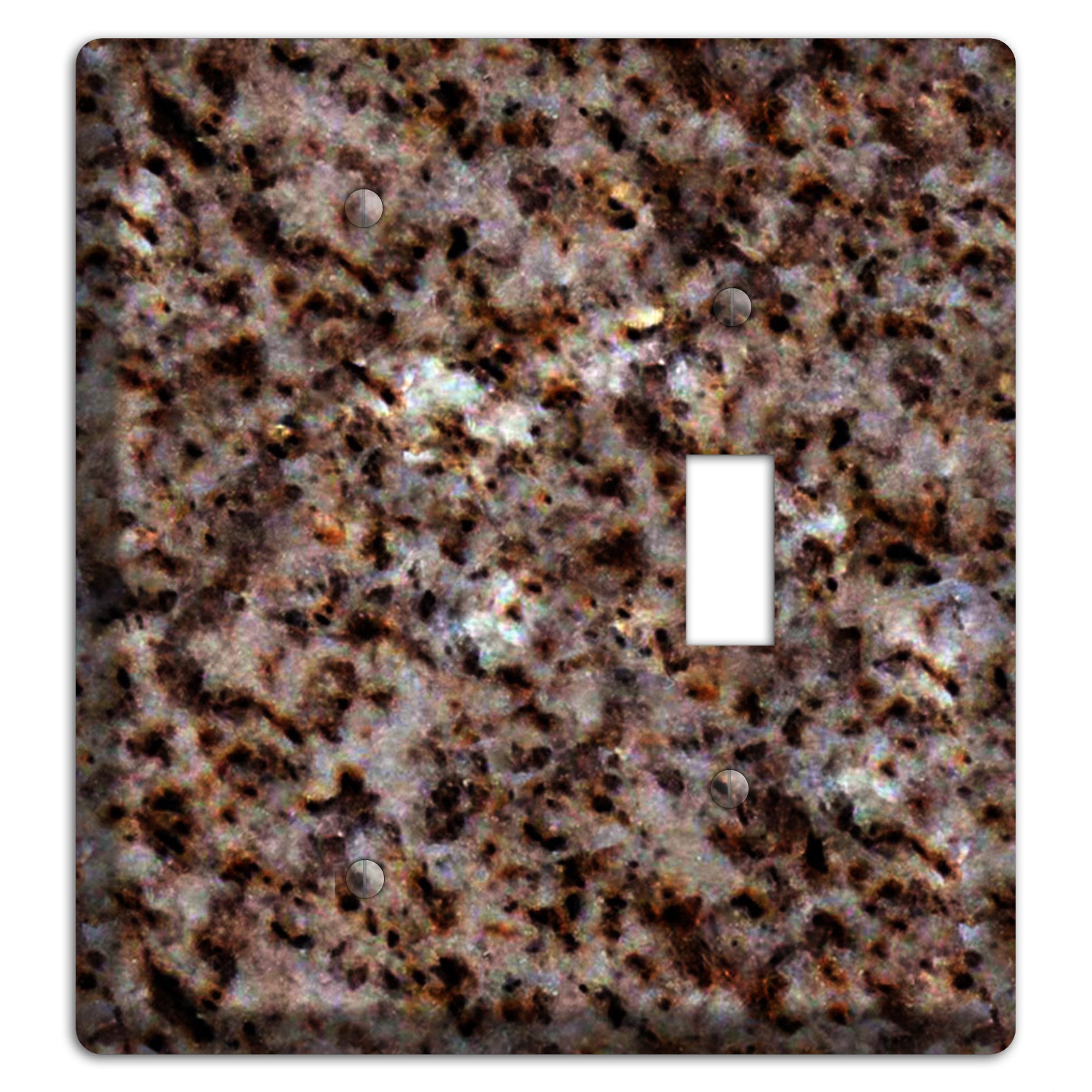 Baltic Brown Granite Blank / Toggle Wallplate