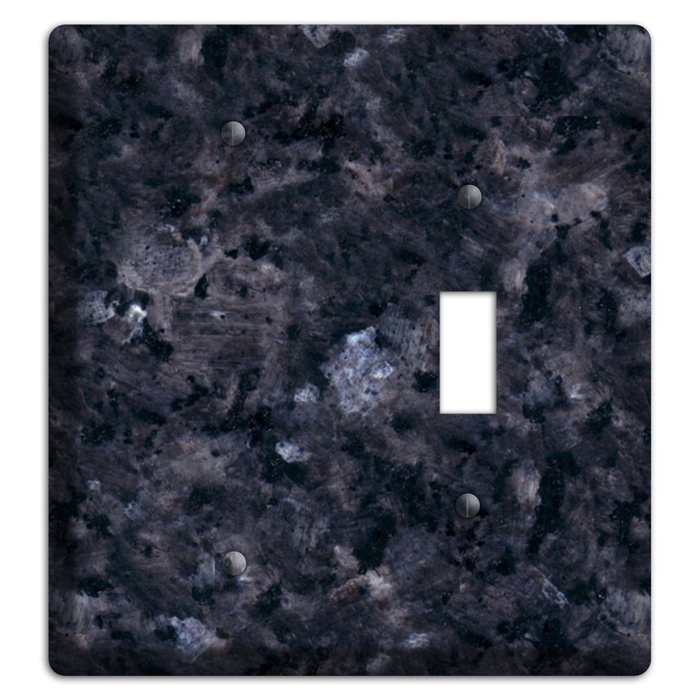 Blue Pearl Granite Blank / Toggle Wallplate