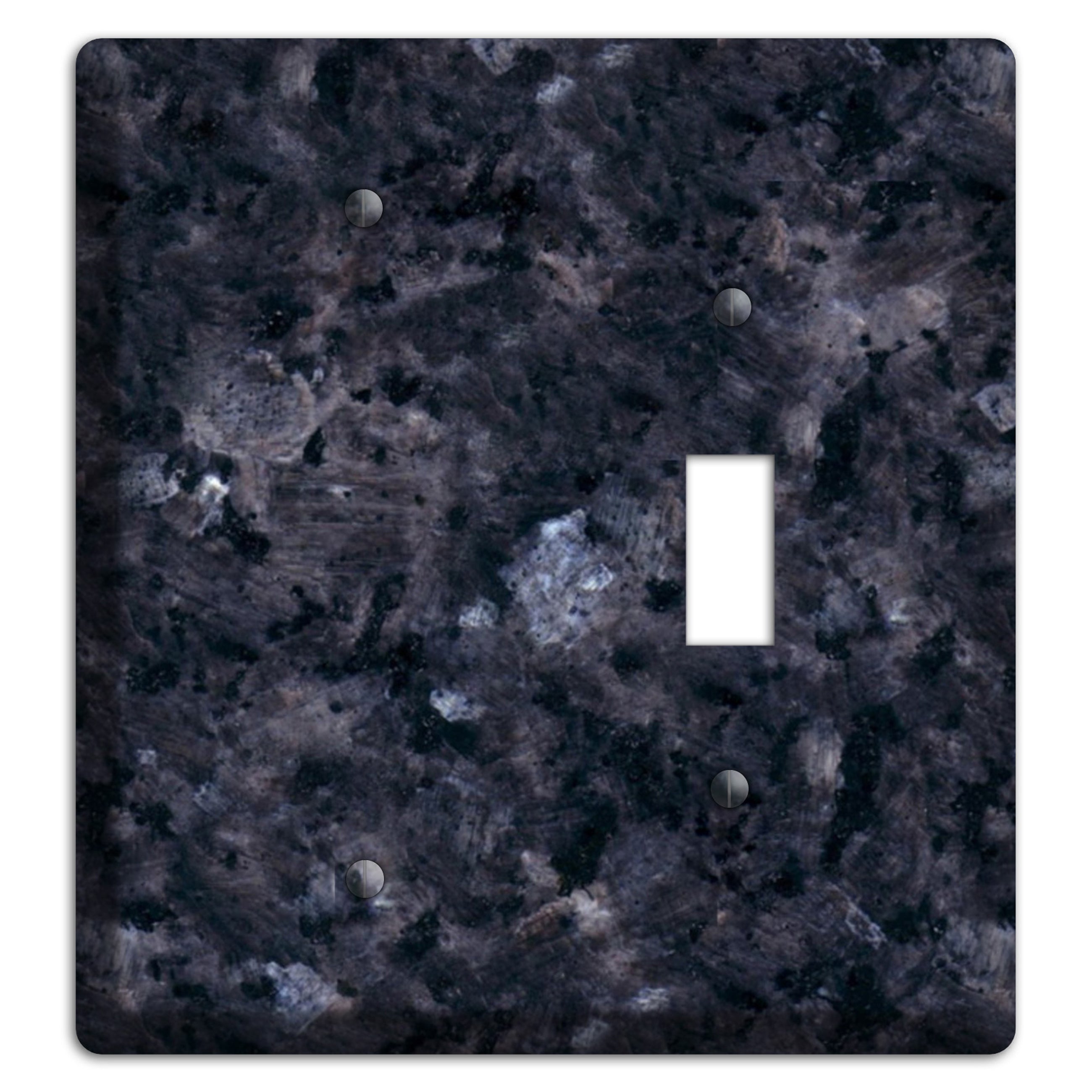 Blue Pearl Granite Blank / Toggle Wallplate
