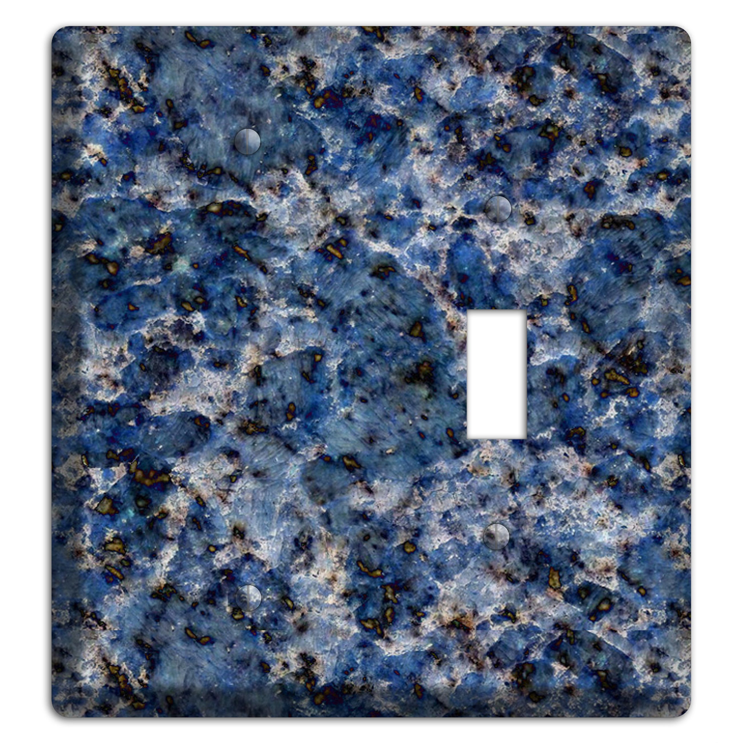 Blue Bahia Granite Blank / Toggle Wallplate