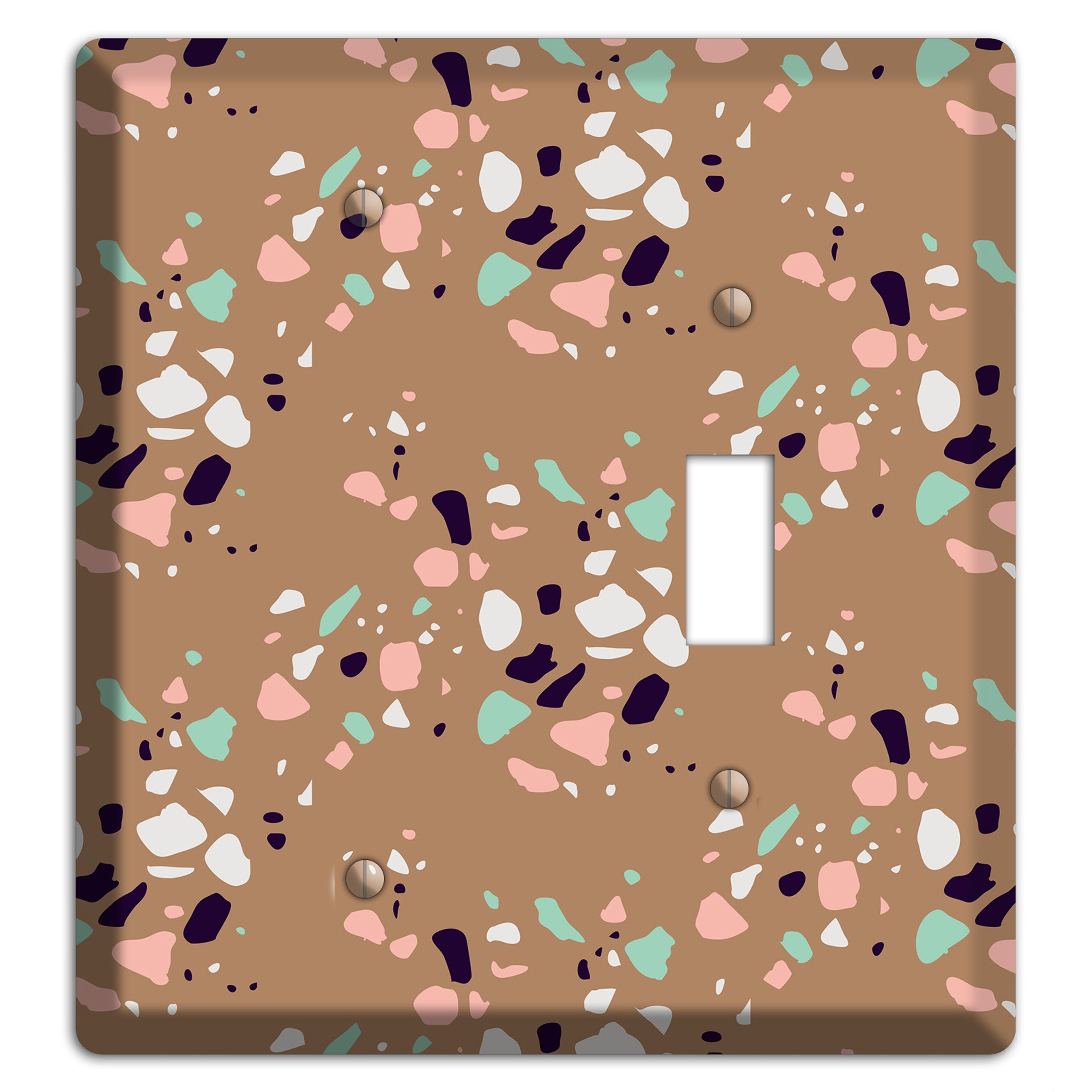 Clay Pebble Drop Blank / Toggle Wallplate