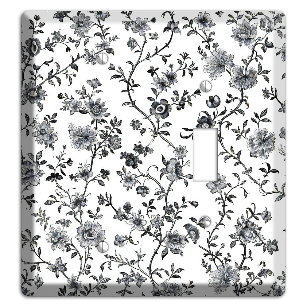 Ink & Ivory Thicket Blank / Toggle Wallplate