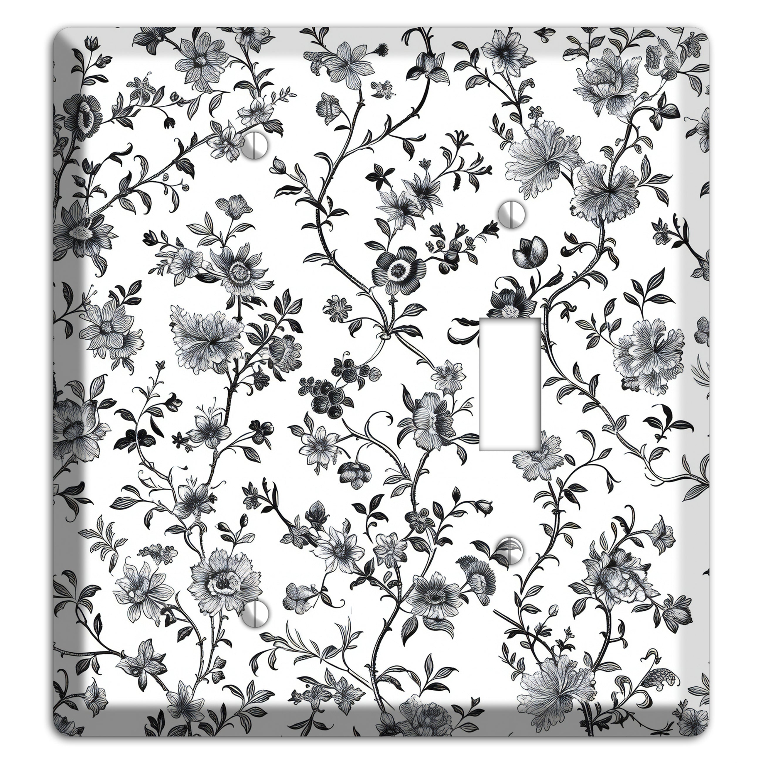 Ink & Ivory Thicket Blank / Toggle Wallplate