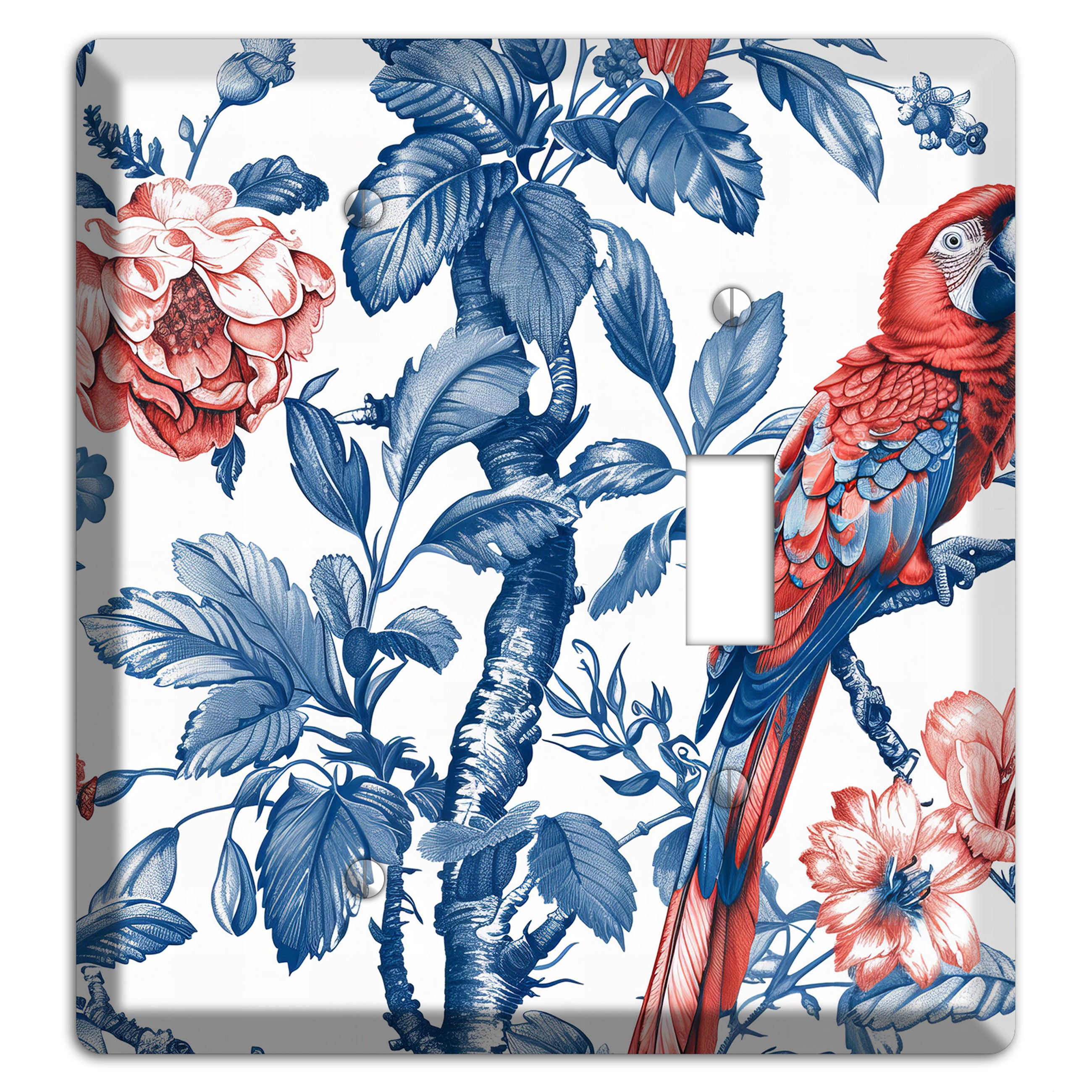Scarlet in Bloom Blank / Toggle Wallplate
