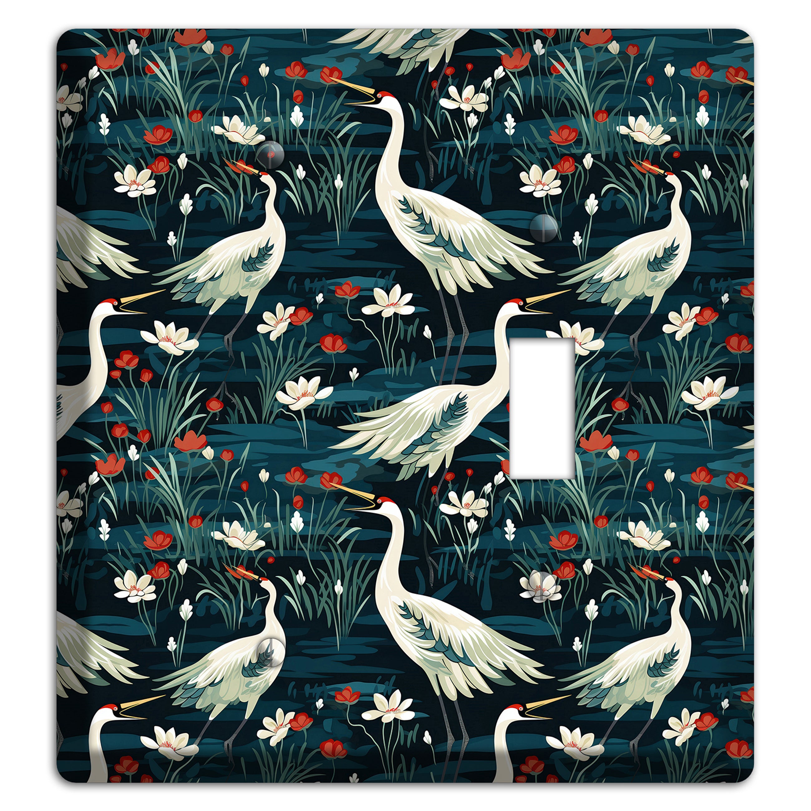 Midnight Lotus Marsh Blank / Toggle Wallplate