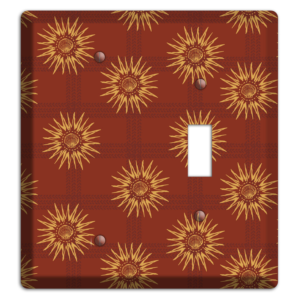 Russet Sun Plaid Blank / Toggle Wallplate
