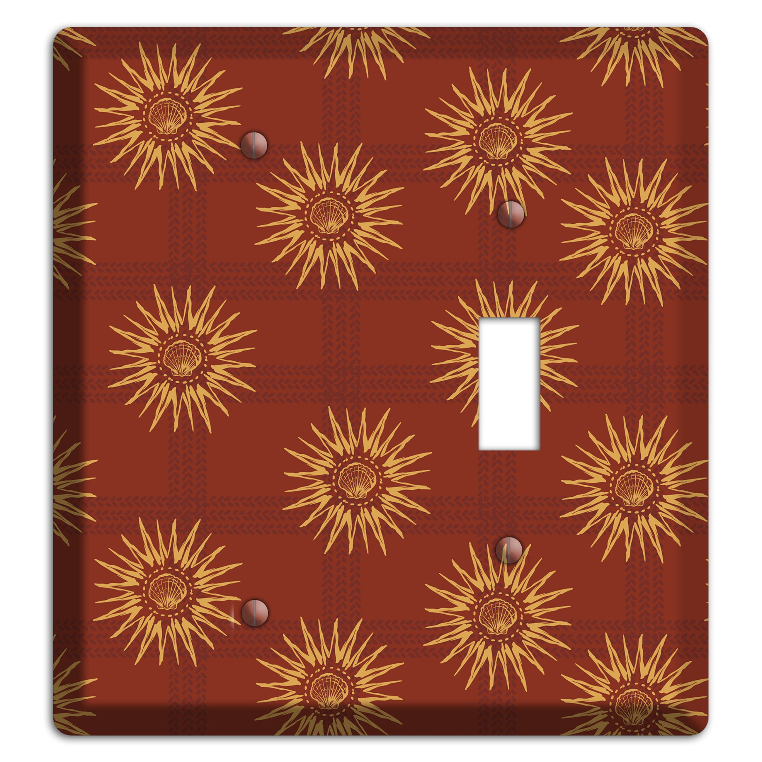 Russet Sun Plaid Blank / Toggle Wallplate