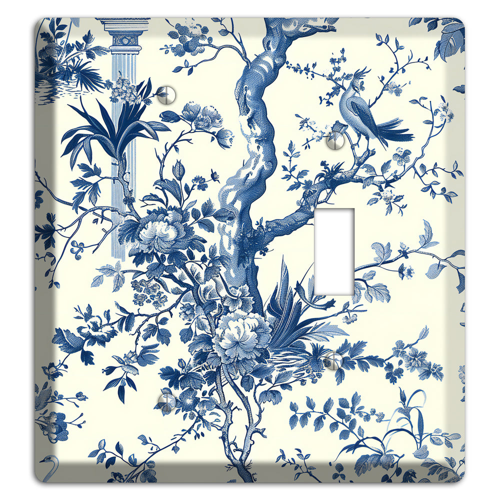 Pagoda & Plume Blank / Toggle Wallplate
