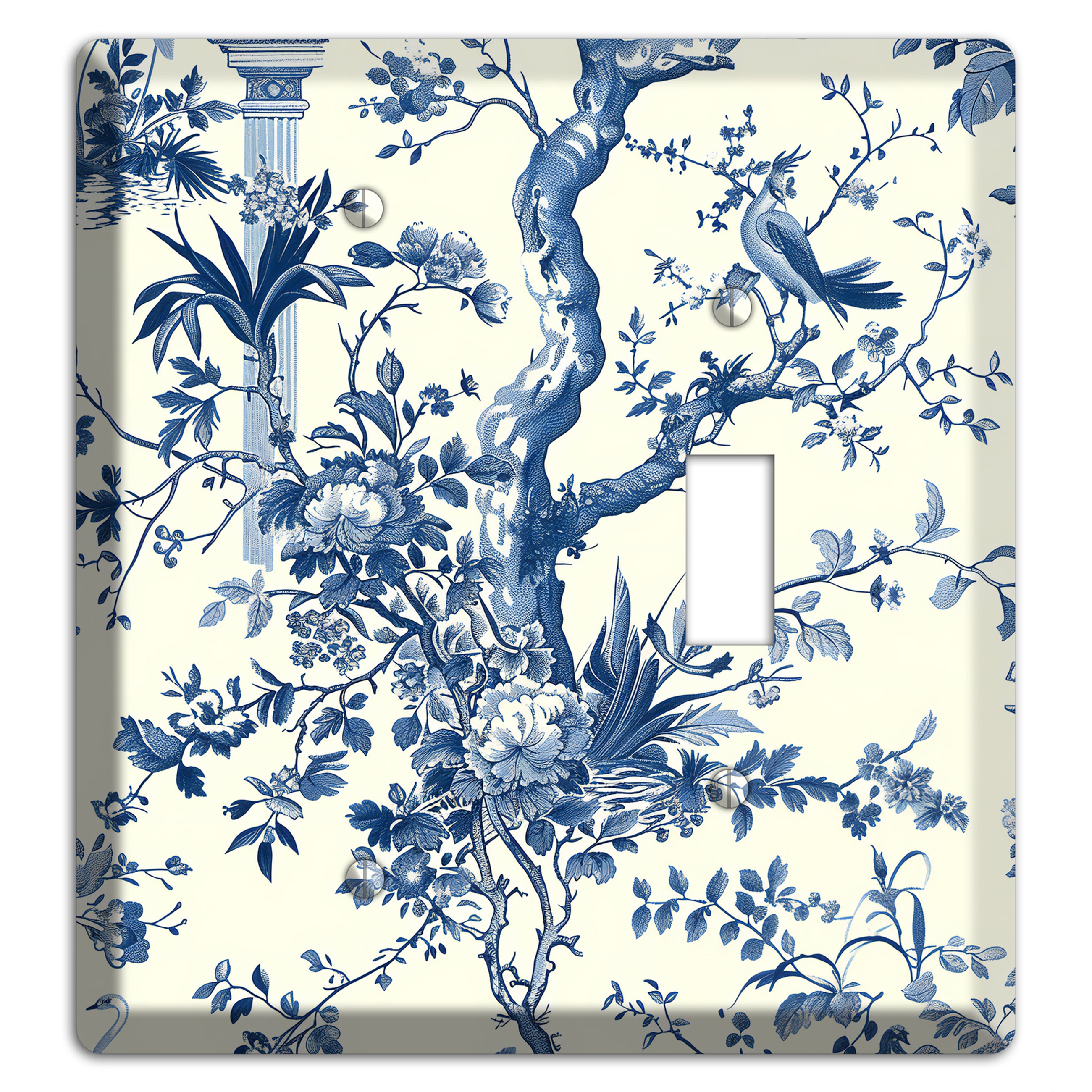 Pagoda & Plume Blank / Toggle Wallplate