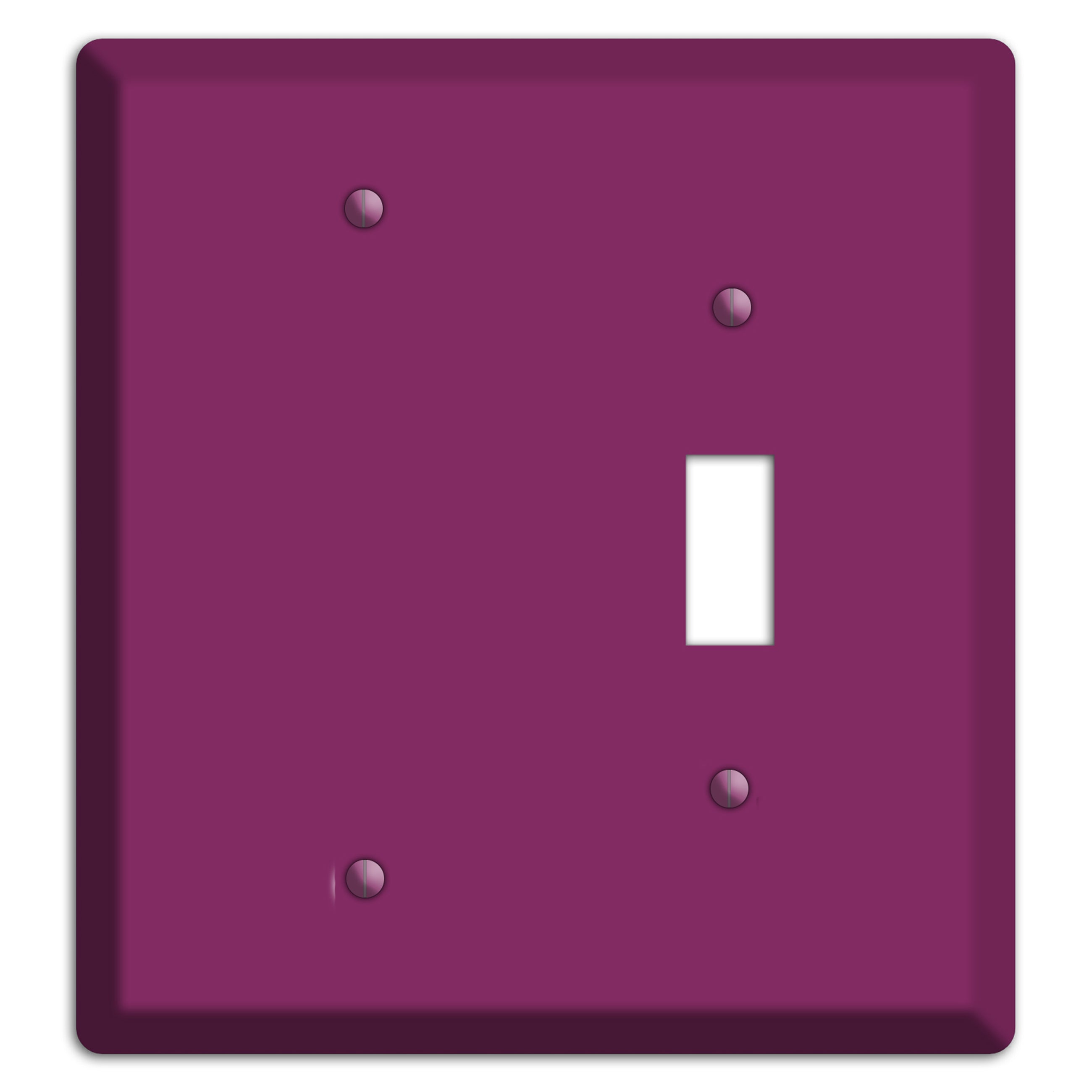 Baxter Plum Wine Blank / Toggle Wallplate