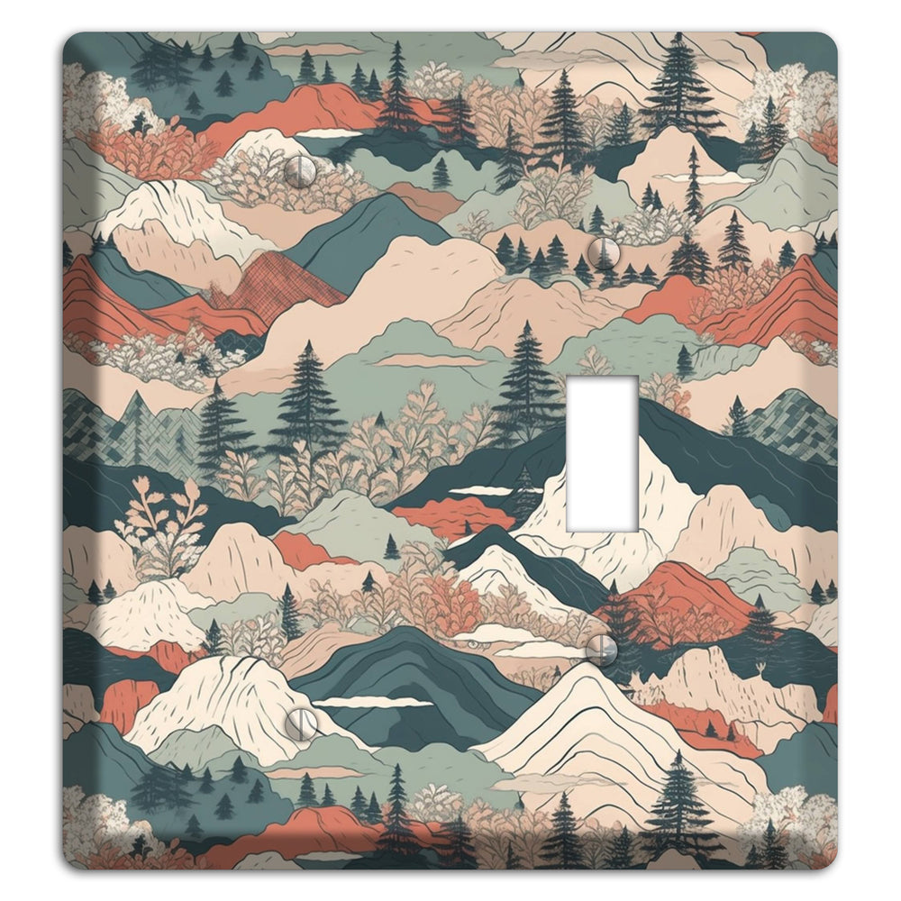 Alpine Paper Trail Blank / Toggle Wallplate