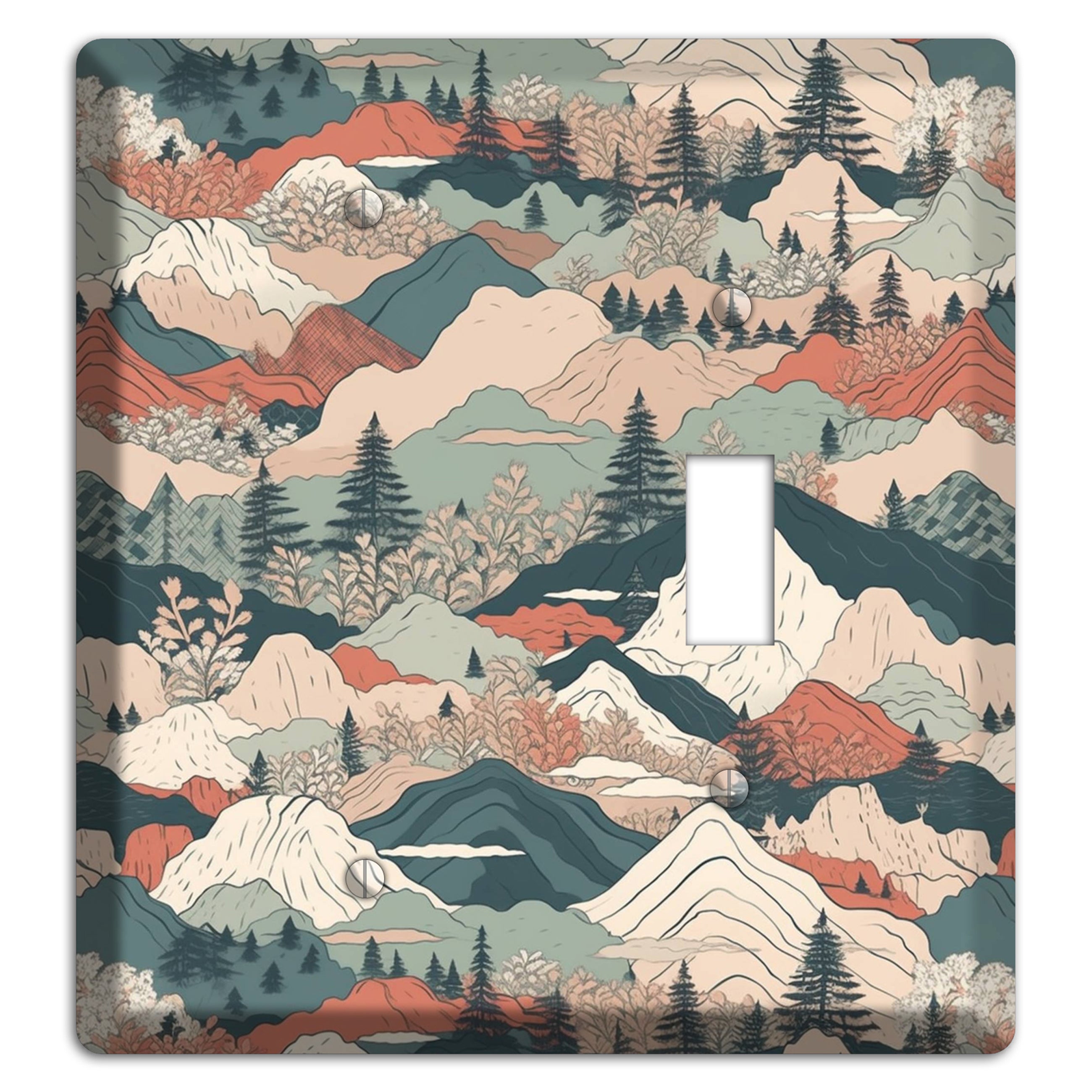 Alpine Paper Trail Blank / Toggle Wallplate