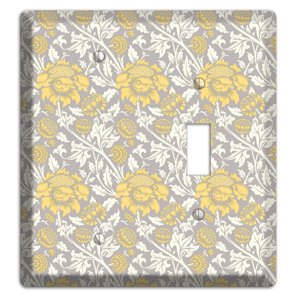Golden Peony Lace Blank / Toggle Wallplate