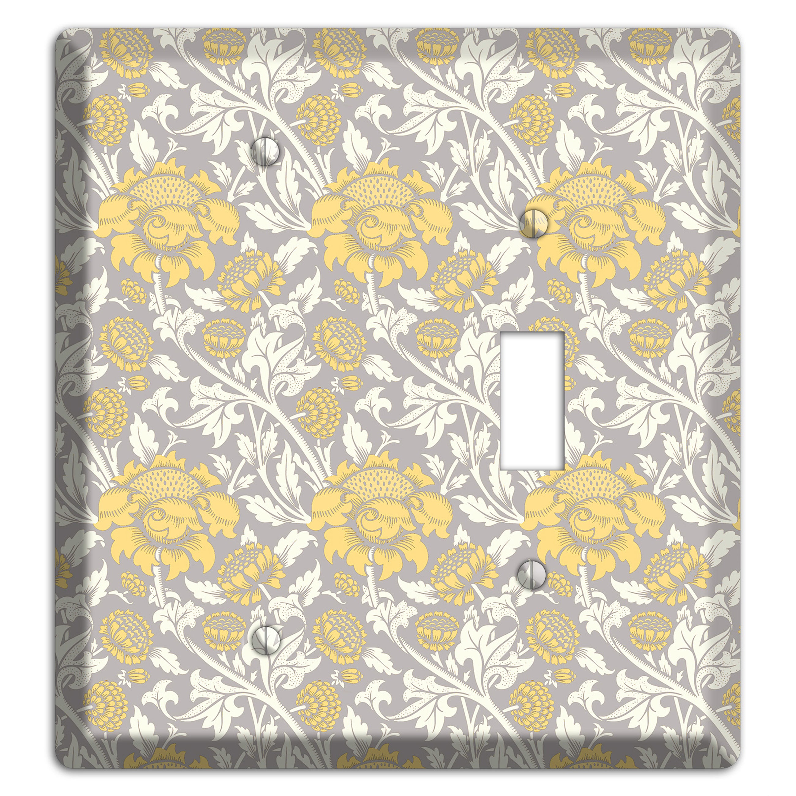 Golden Peony Lace Blank / Toggle Wallplate