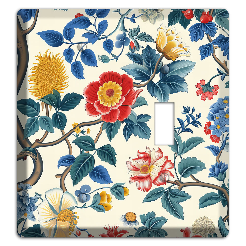 Tangled Bloom Tapestry Blank / Toggle Wallplate