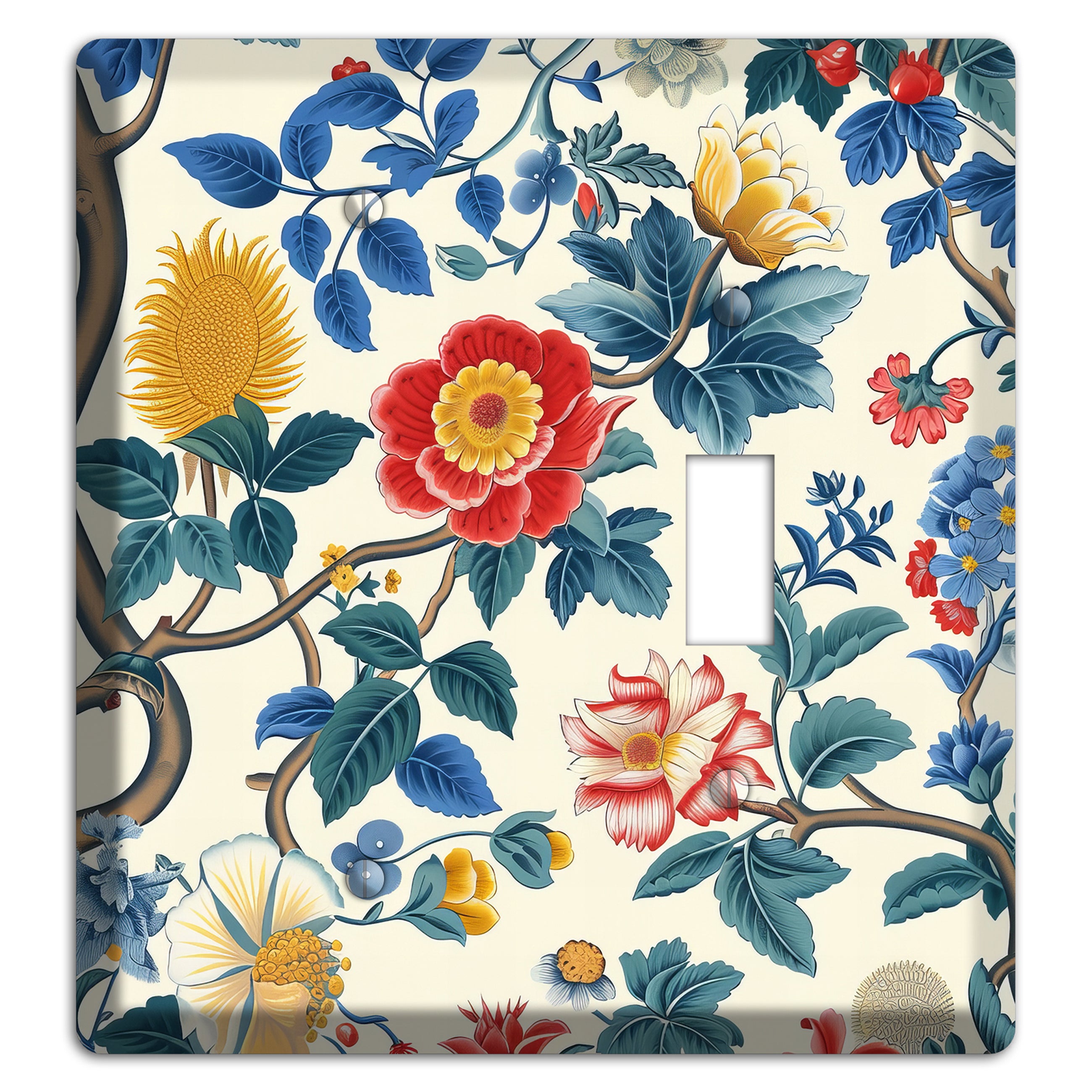 Tangled Bloom Tapestry Blank / Toggle Wallplate