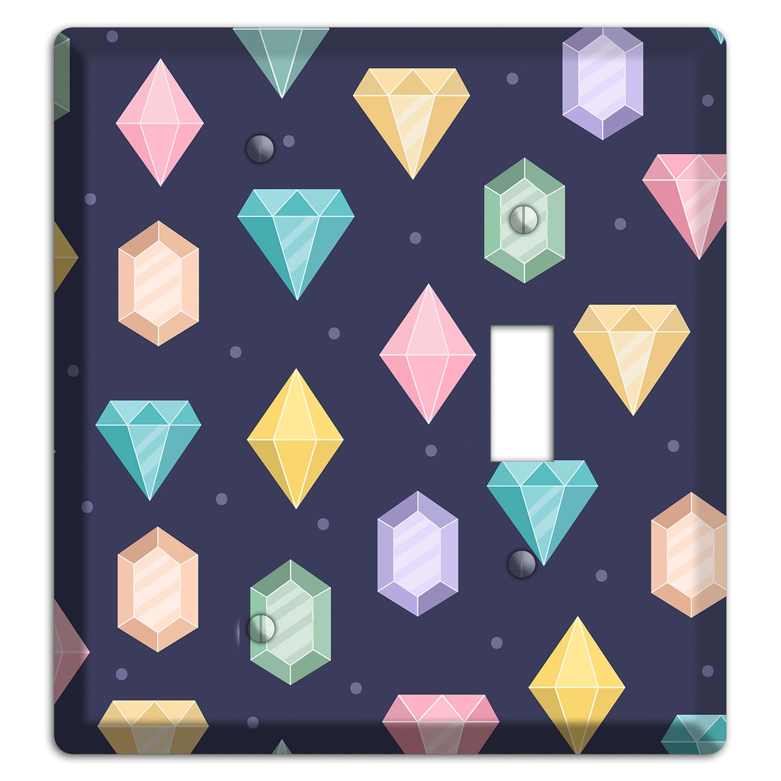 Sparkle Gems Blank / Toggle Wallplate