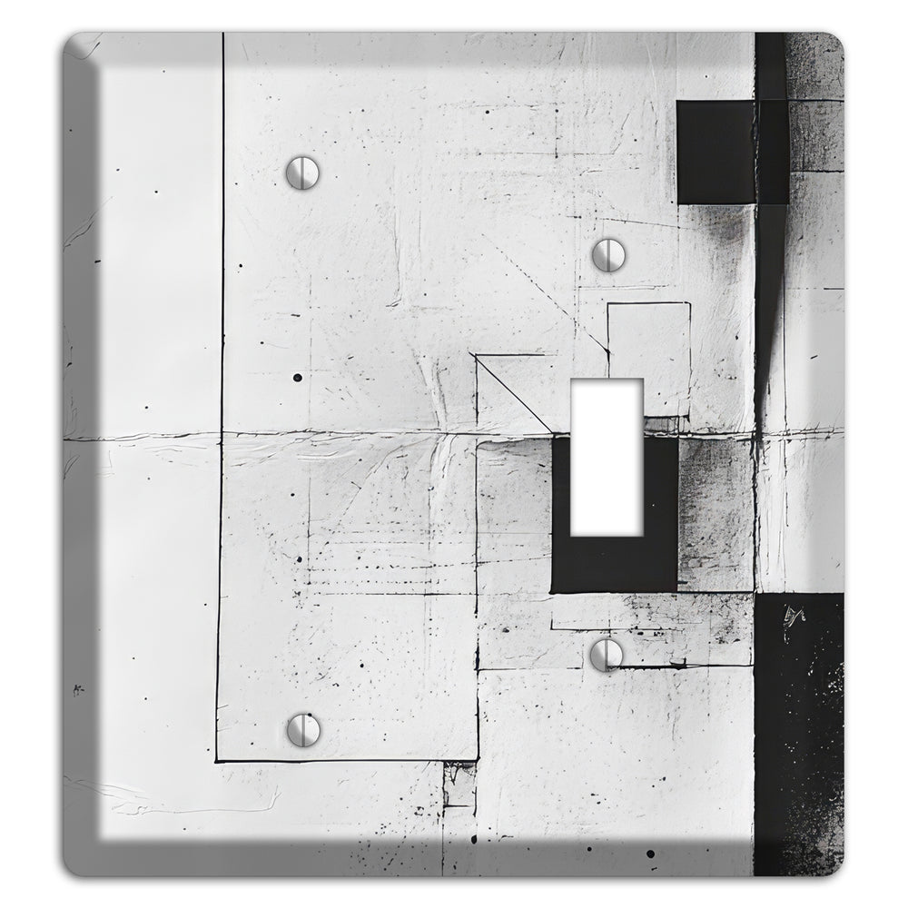 Fractured Blueprint Drift Blank / Toggle Wallplate