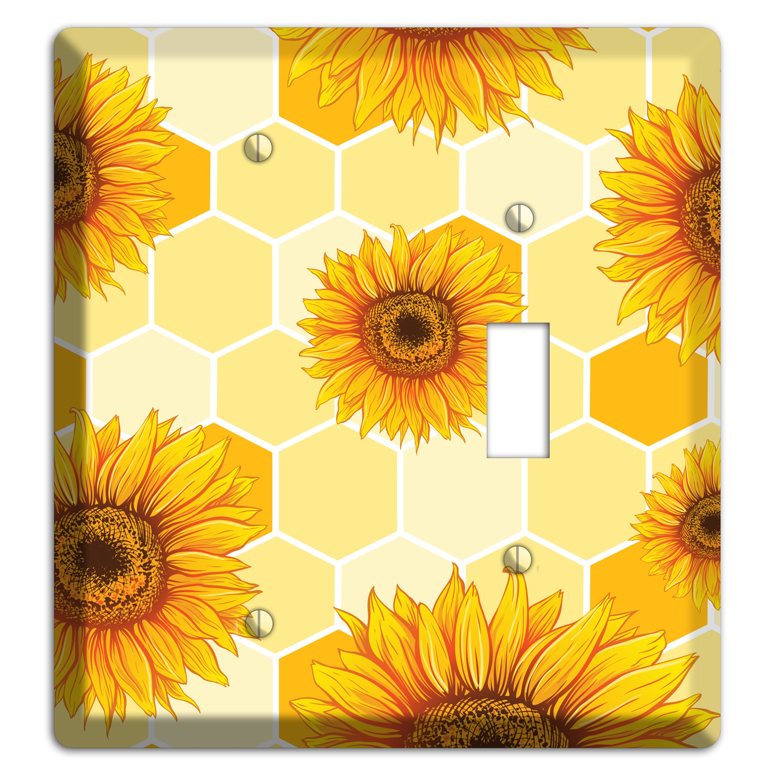 Sunflower & Comb Blank / Toggle Wallplate
