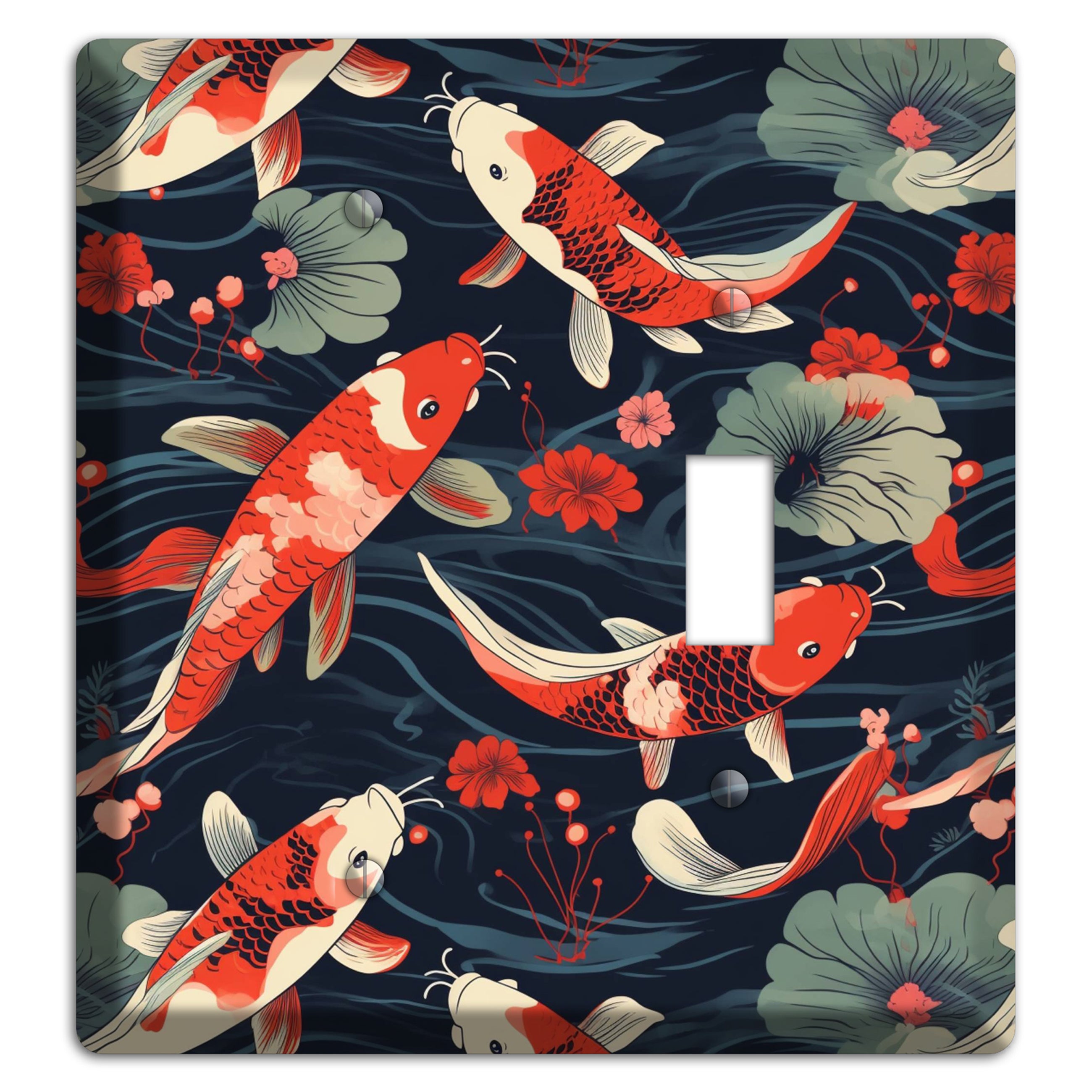 Koi Drift Dance Blank / Toggle Wallplate