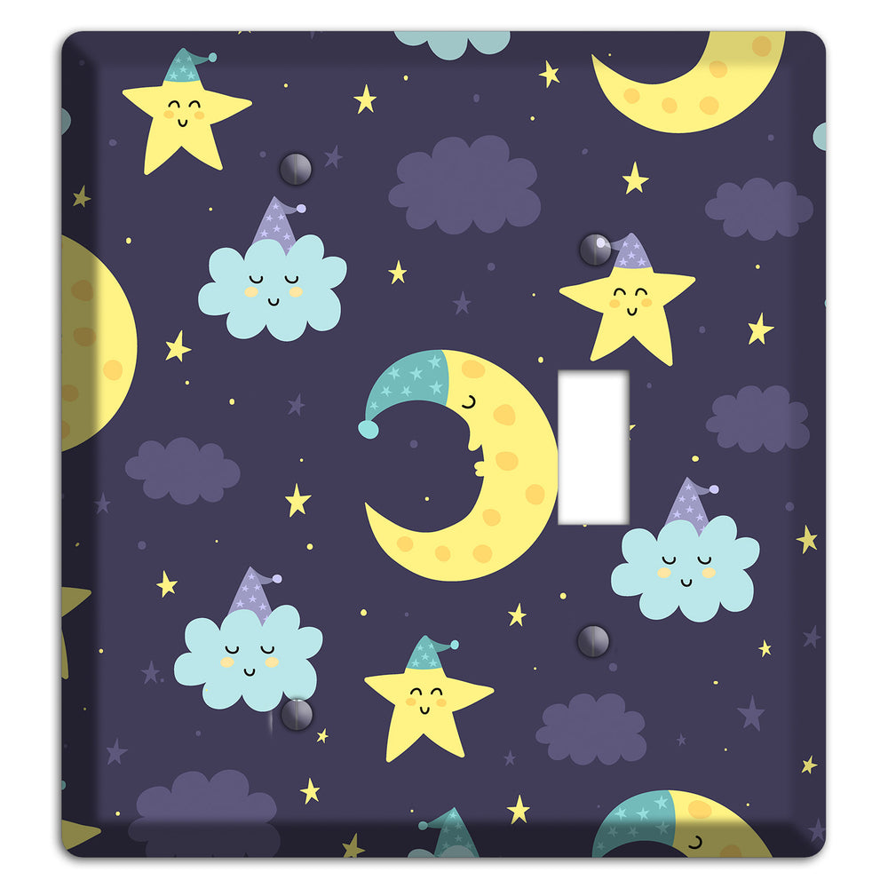 Moon & Star Wishes Blank / Toggle Wallplate