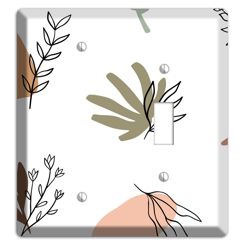 Wildflower & Clay Blank / Toggle Wallplate