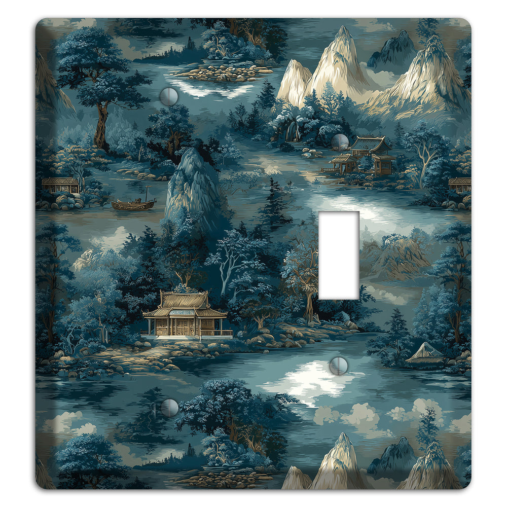 River Mist Refuge Blank / Toggle Wallplate