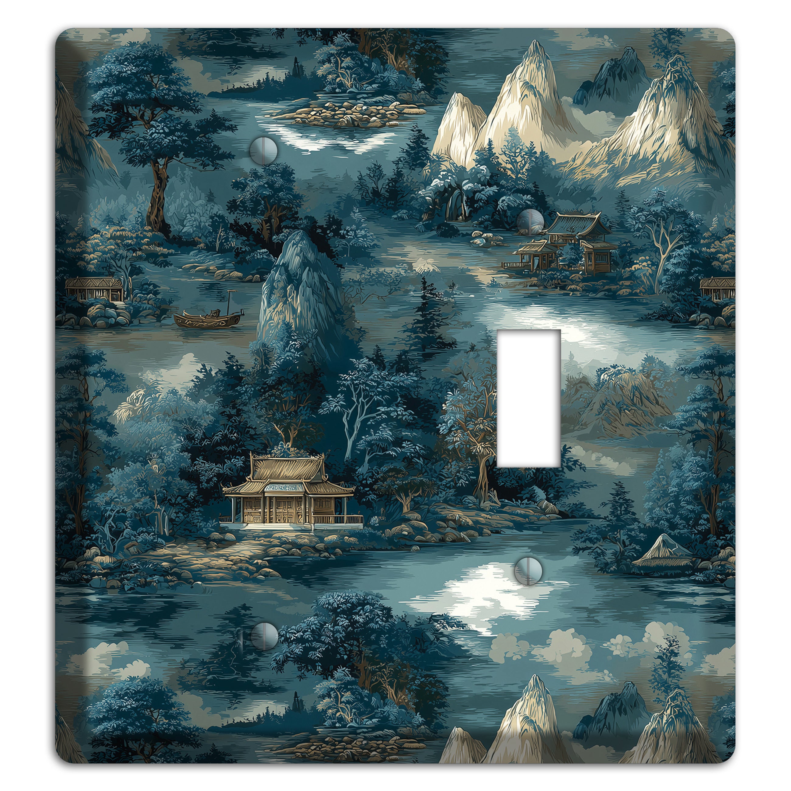 River Mist Refuge Blank / Toggle Wallplate