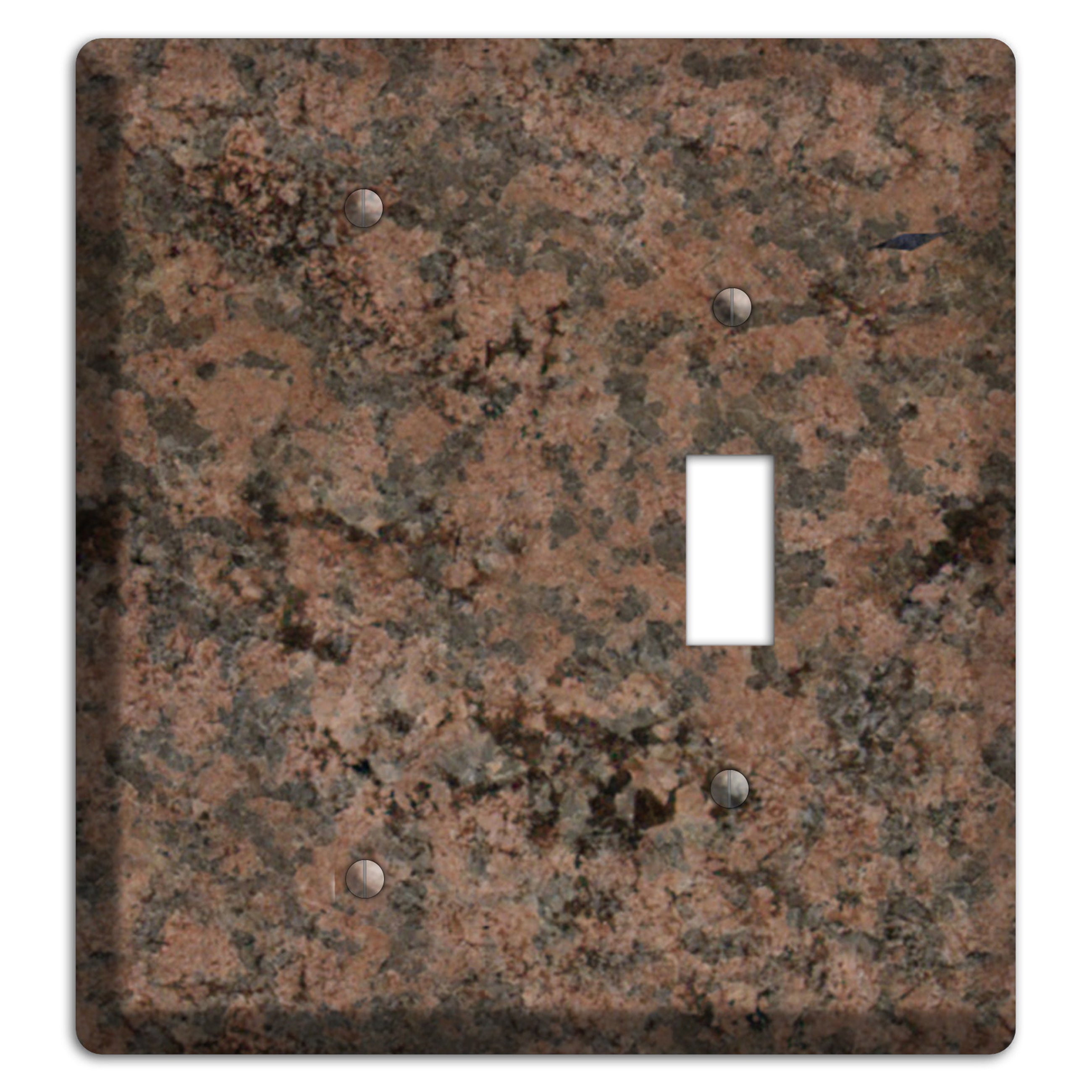 Granite Name: Indian Dakota Granite Blank / Toggle Wallplate