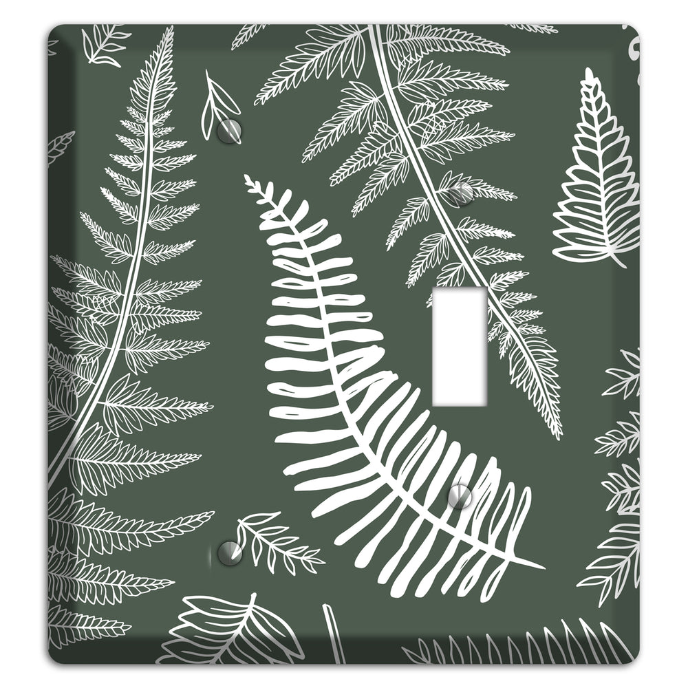 Forest Floor Etching Blank / Toggle Wallplate