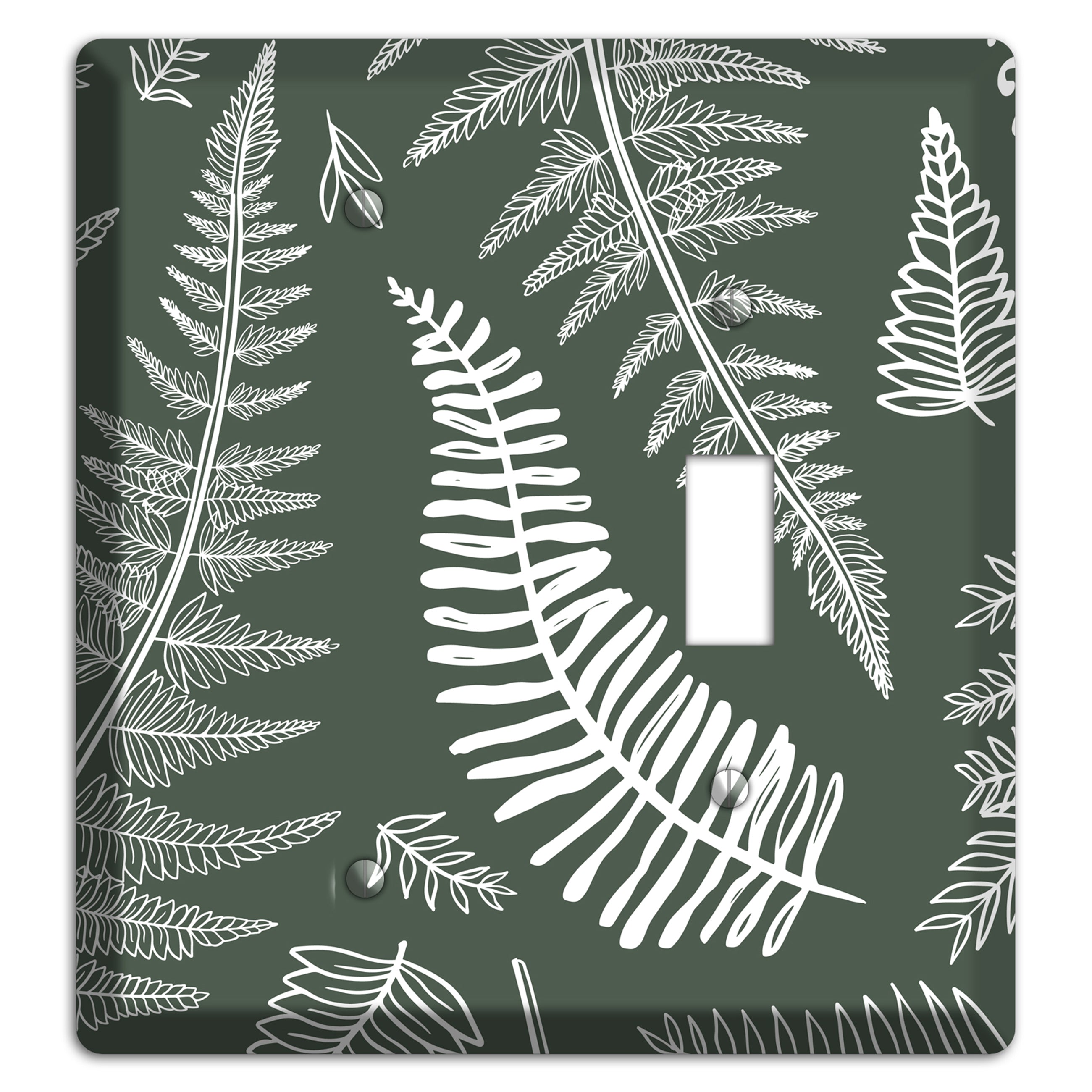 Forest Floor Etching Blank / Toggle Wallplate