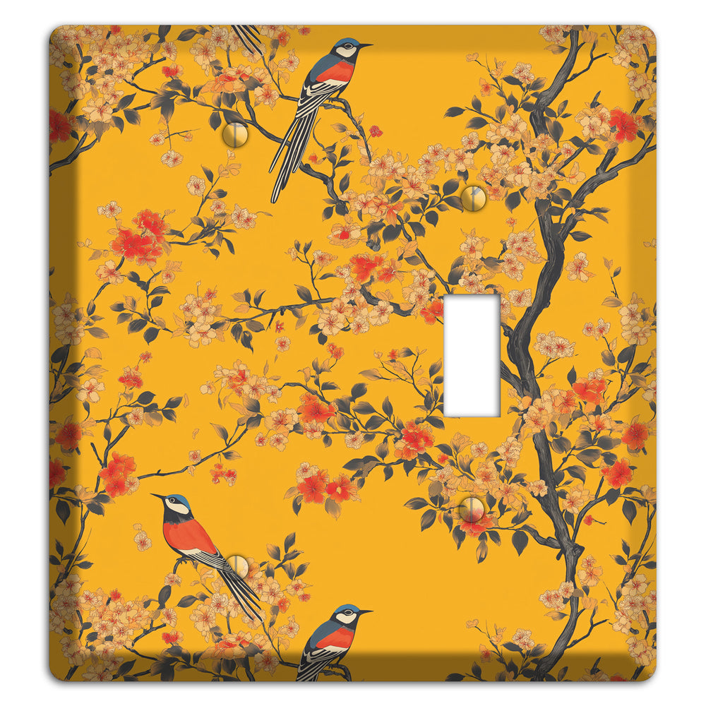 Blossom & Plume Blank / Toggle Wallplate