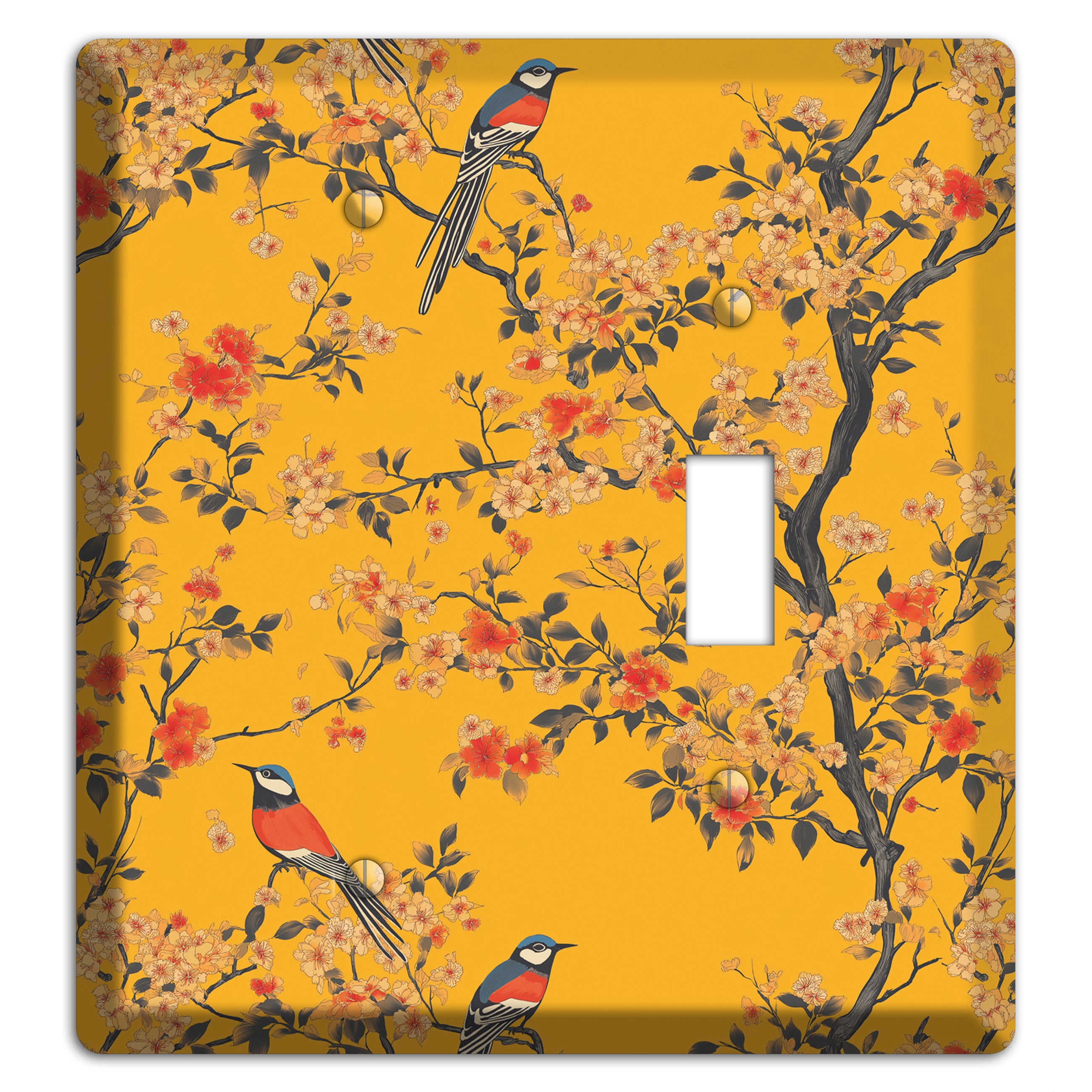 Blossom & Plume Blank / Toggle Wallplate