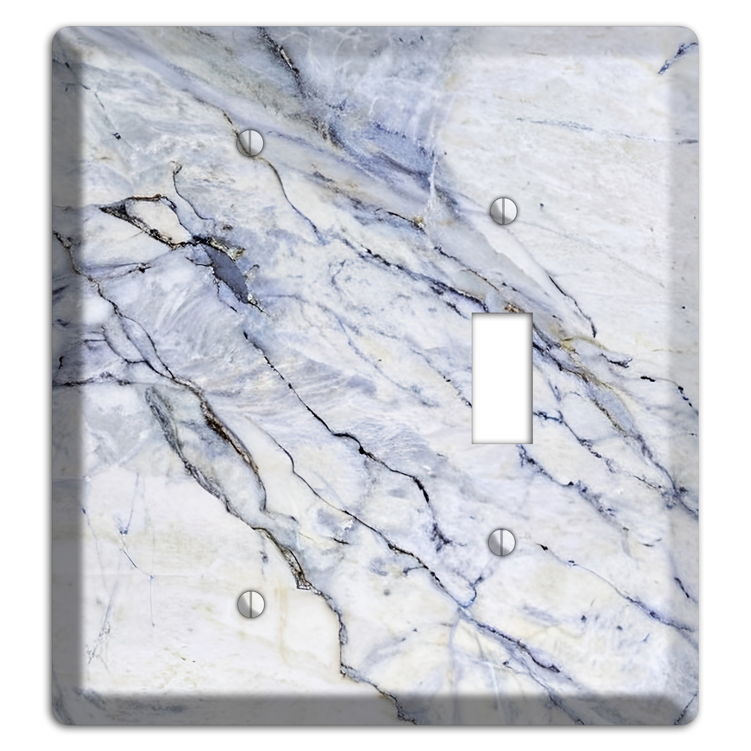 Geyser Marble Blank / Toggle Wallplate