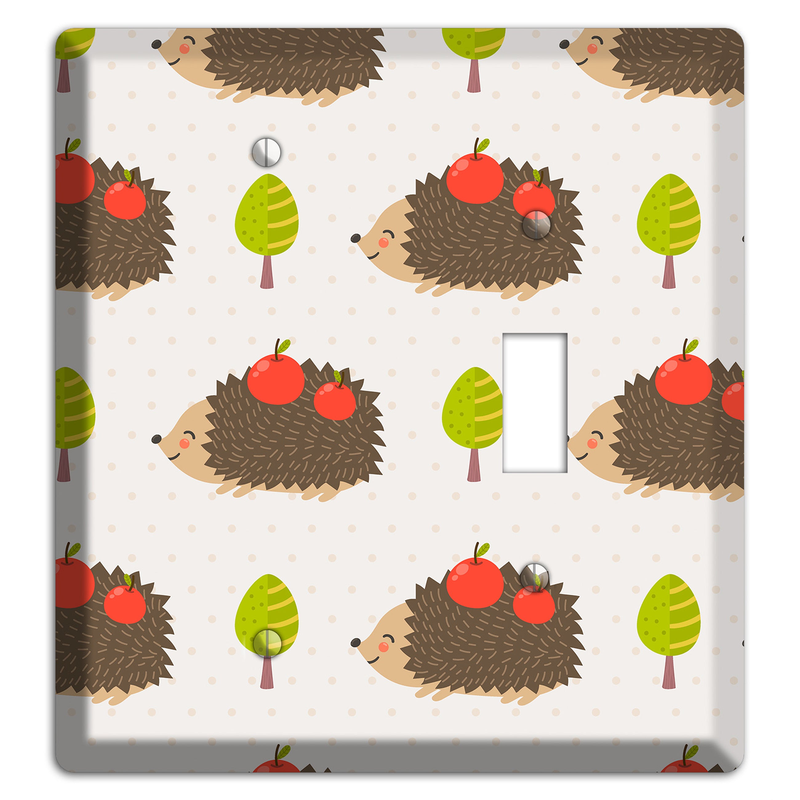 Hedgehog Harvest Blank / Toggle Wallplate