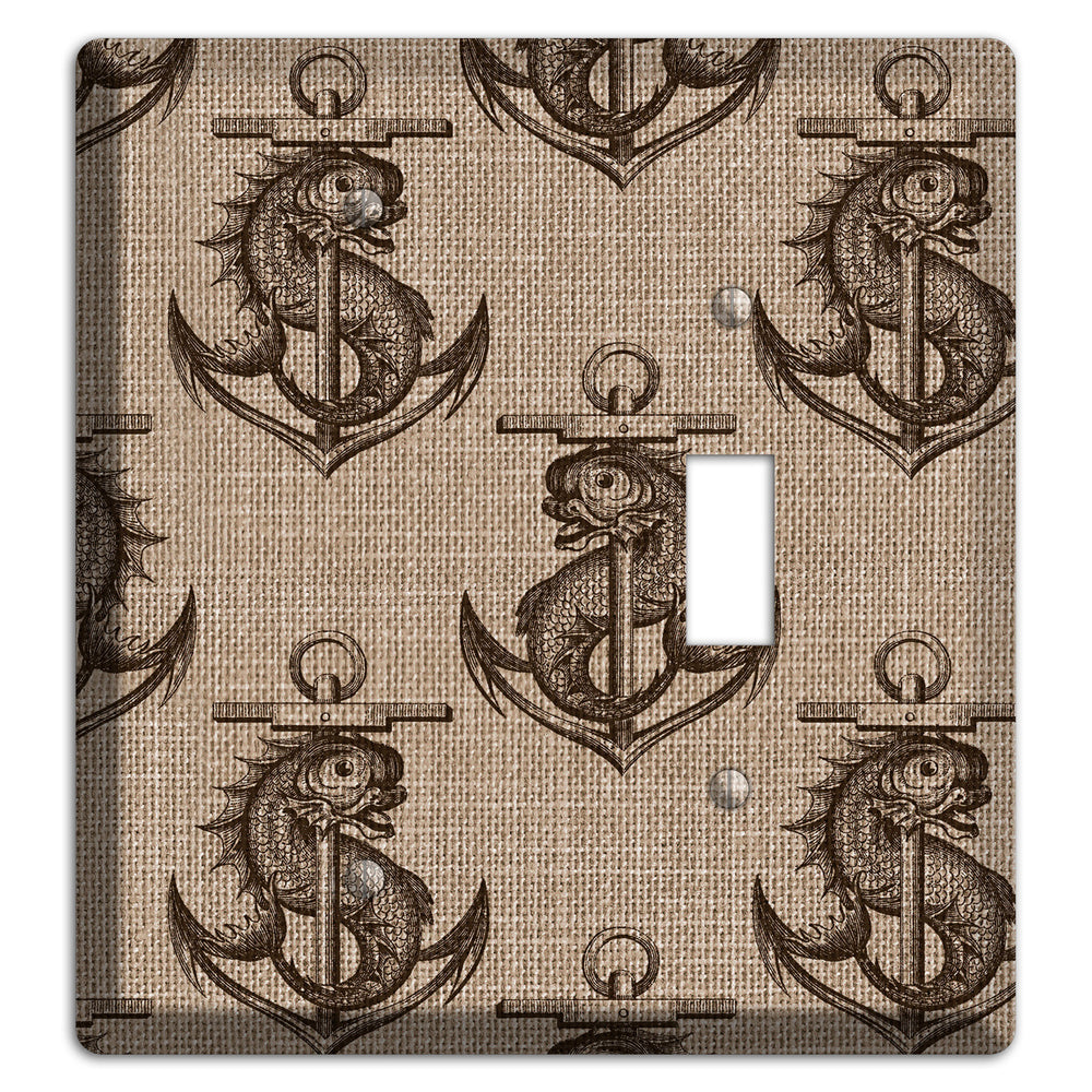Anchor & Leviathan Blank / Toggle Wallplate